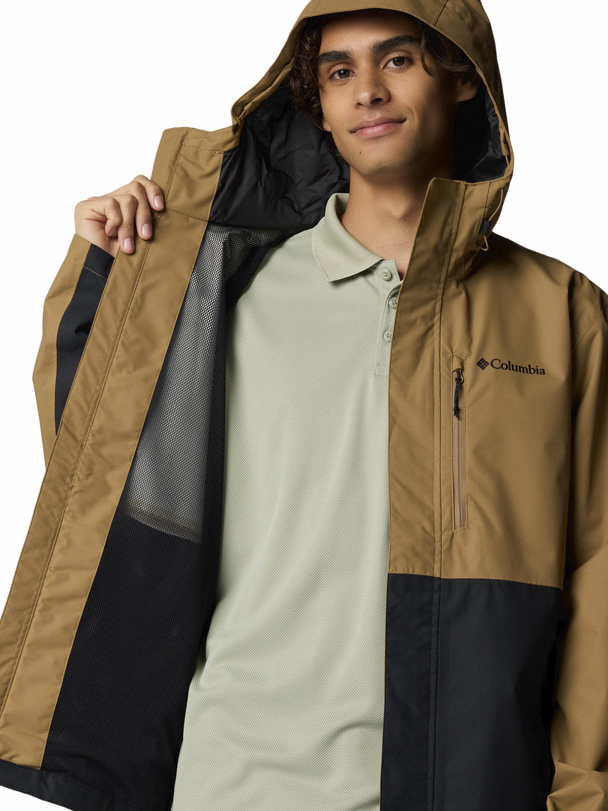 Cortaviento Hombre Hikebound II Café Columbia