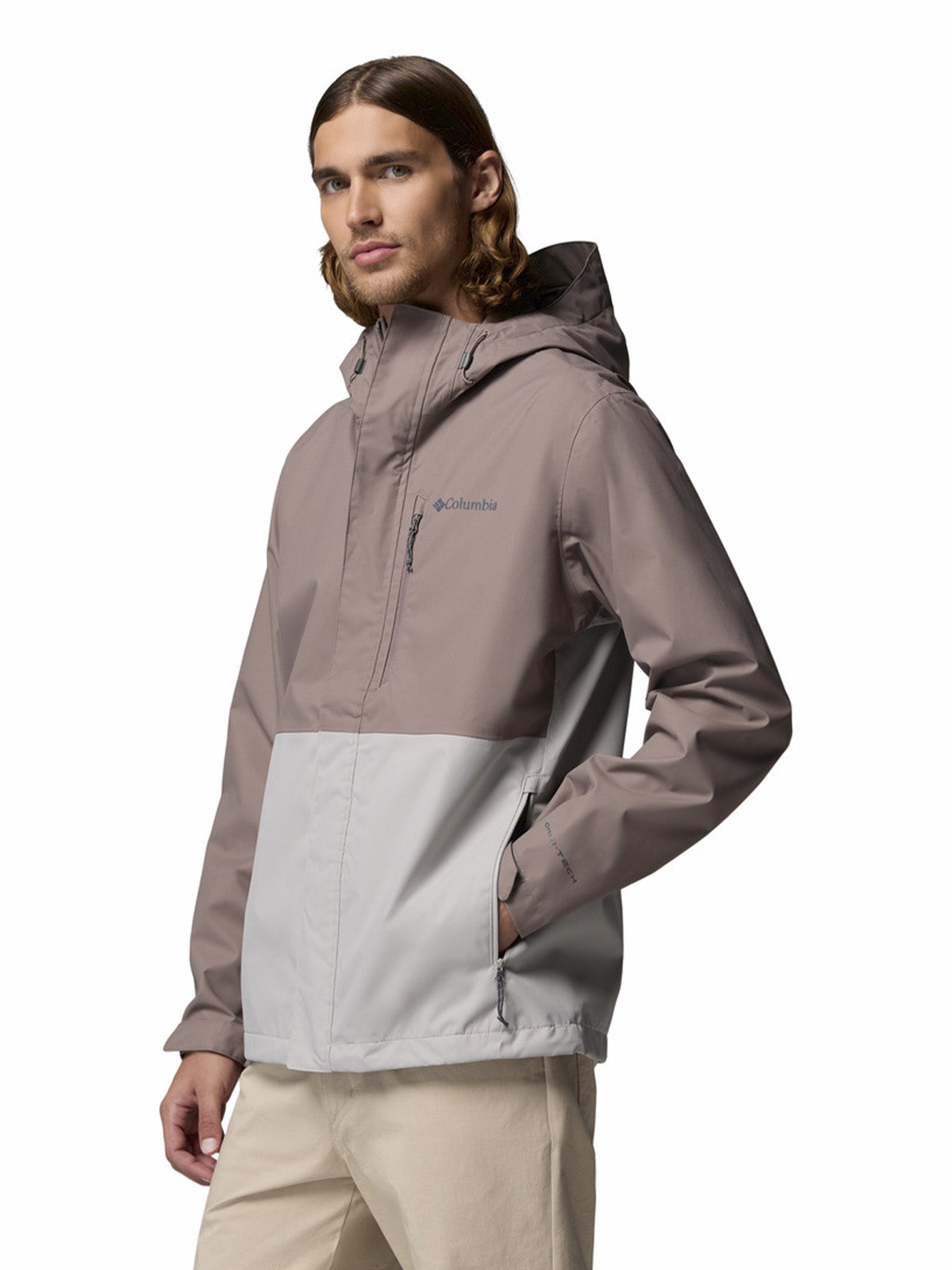 Cortaviento Hombre Hikebound II Gris Iron Trail Omni-Heat Reflective Columbia