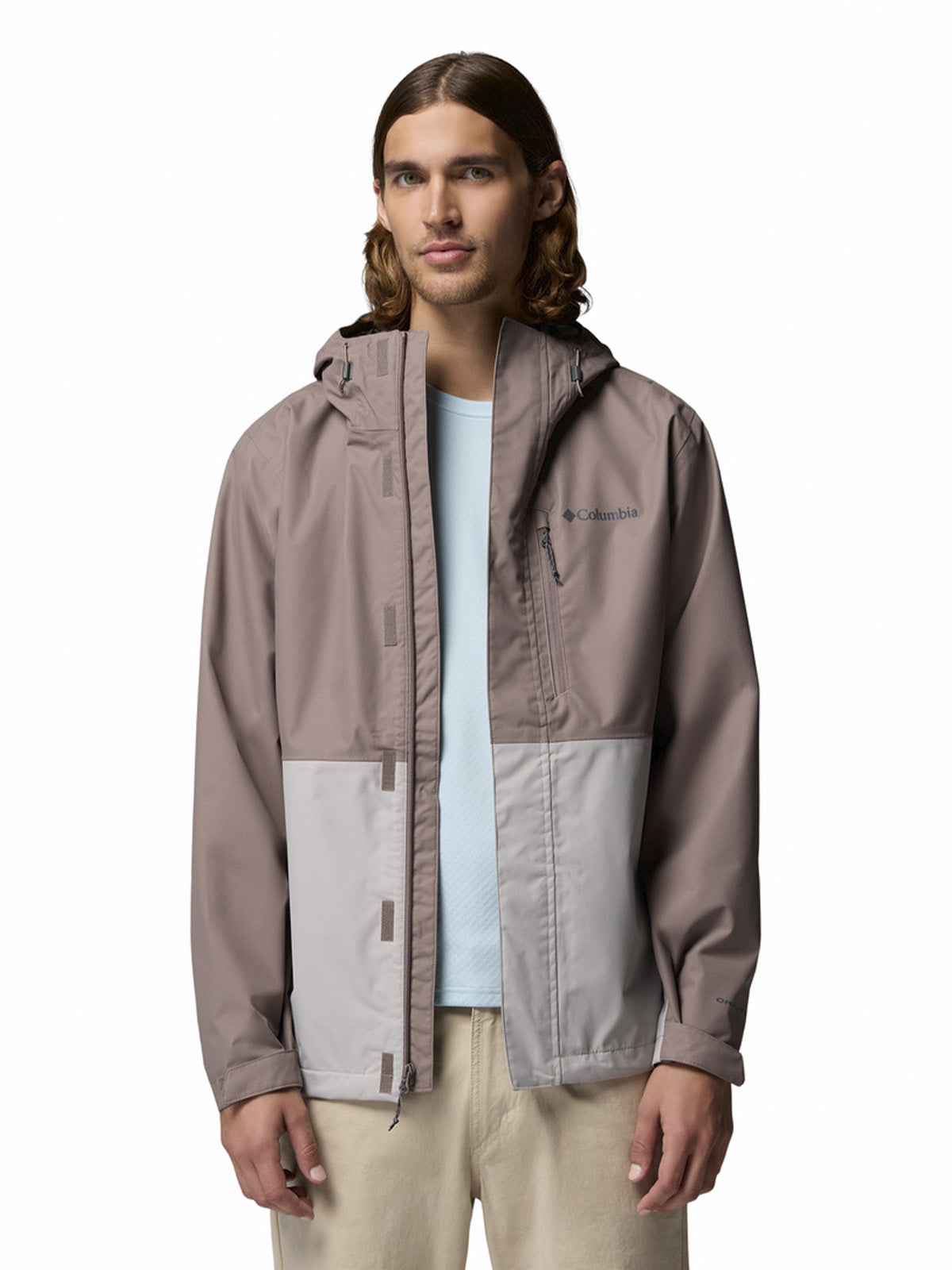 Cortaviento Hombre Hikebound II Gris Iron Trail Omni-Heat Reflective Columbia