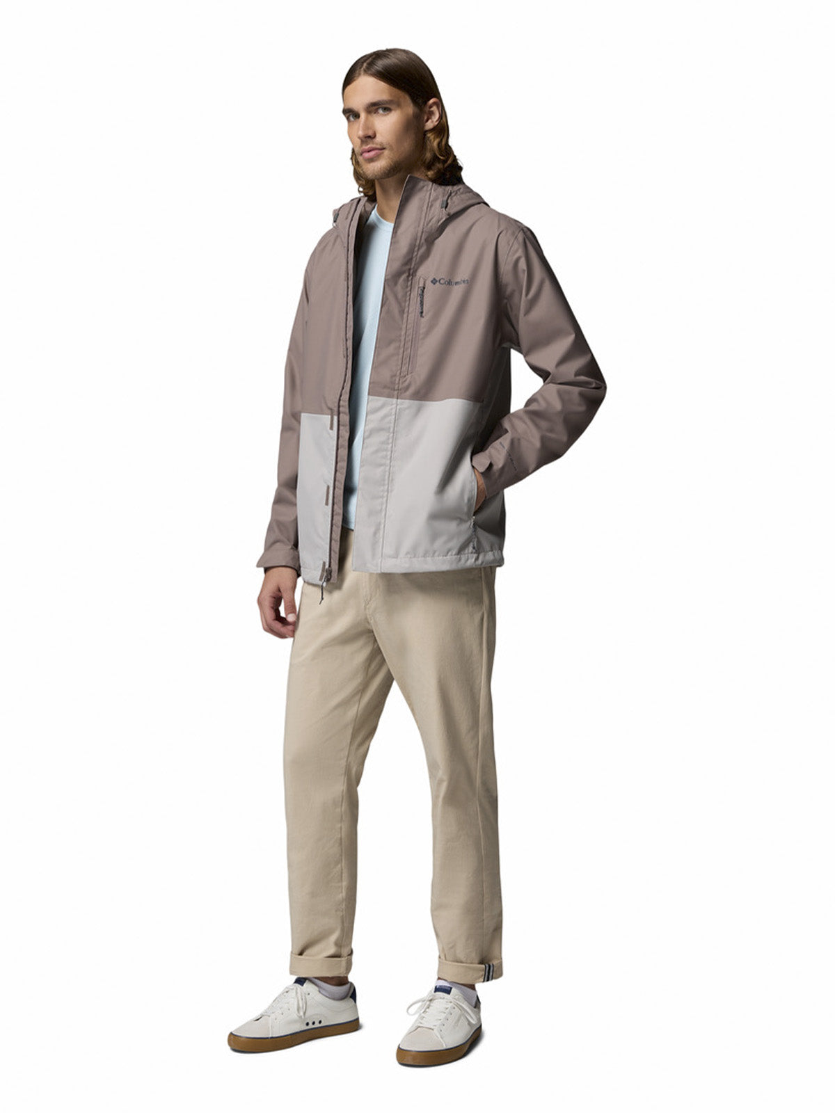 Cortaviento Hombre Hikebound II Gris Iron Trail Omni-Heat Reflective Columbia