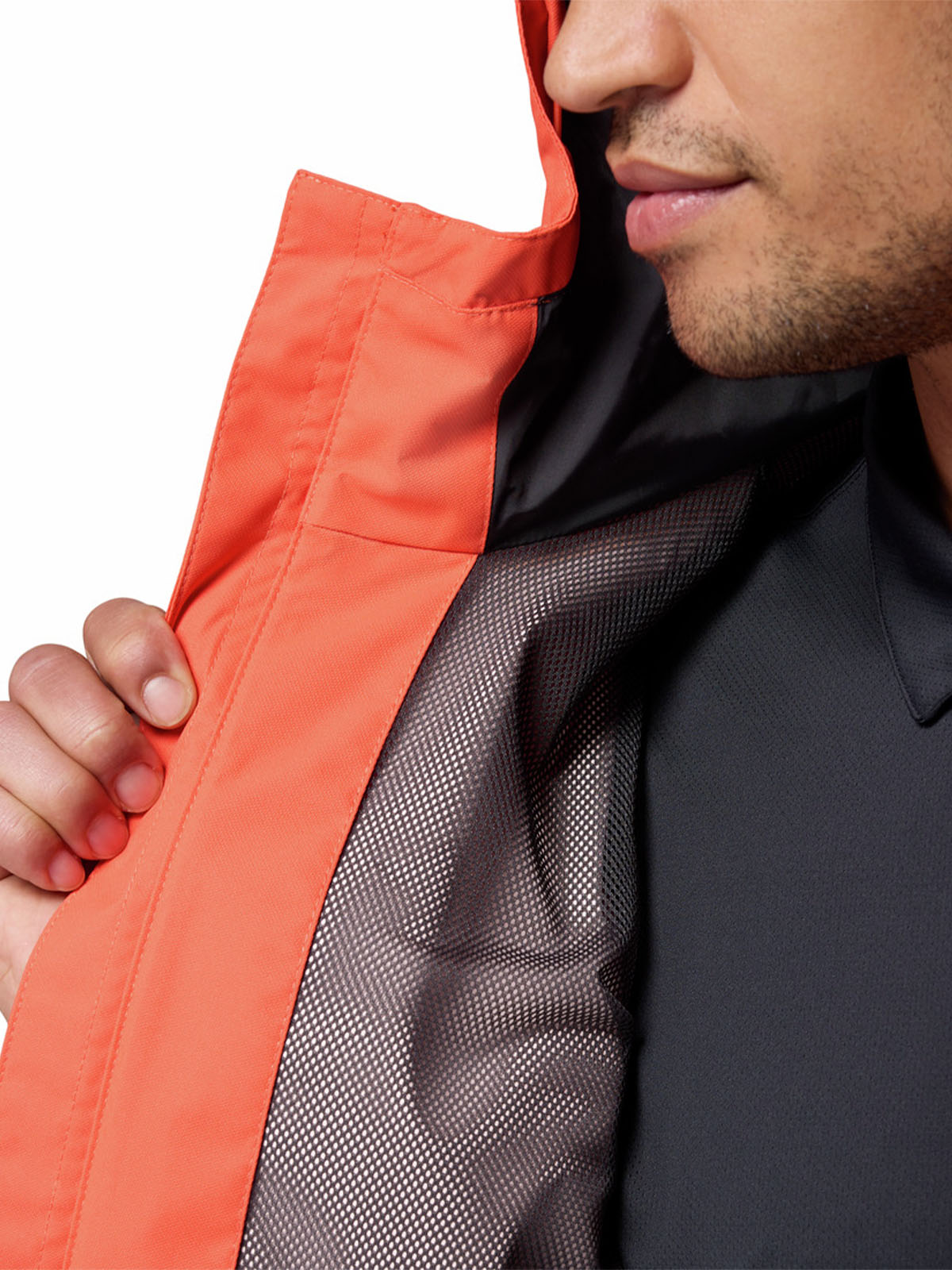 Cortaviento Hombre Hikebound II Naranjo Columbia