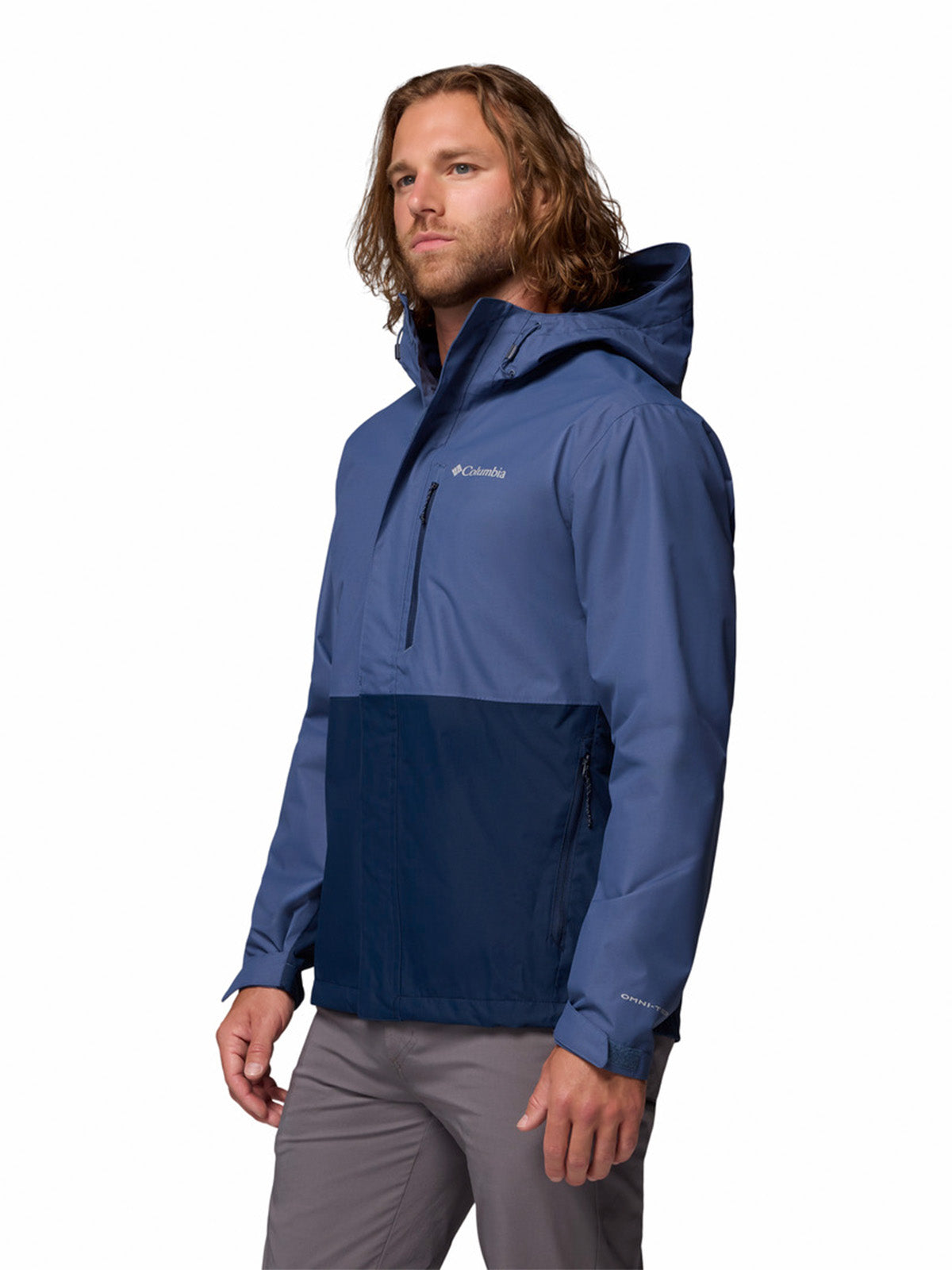 Cortaviento Hombre Hikebound II Azul Dark Mountain Columbia