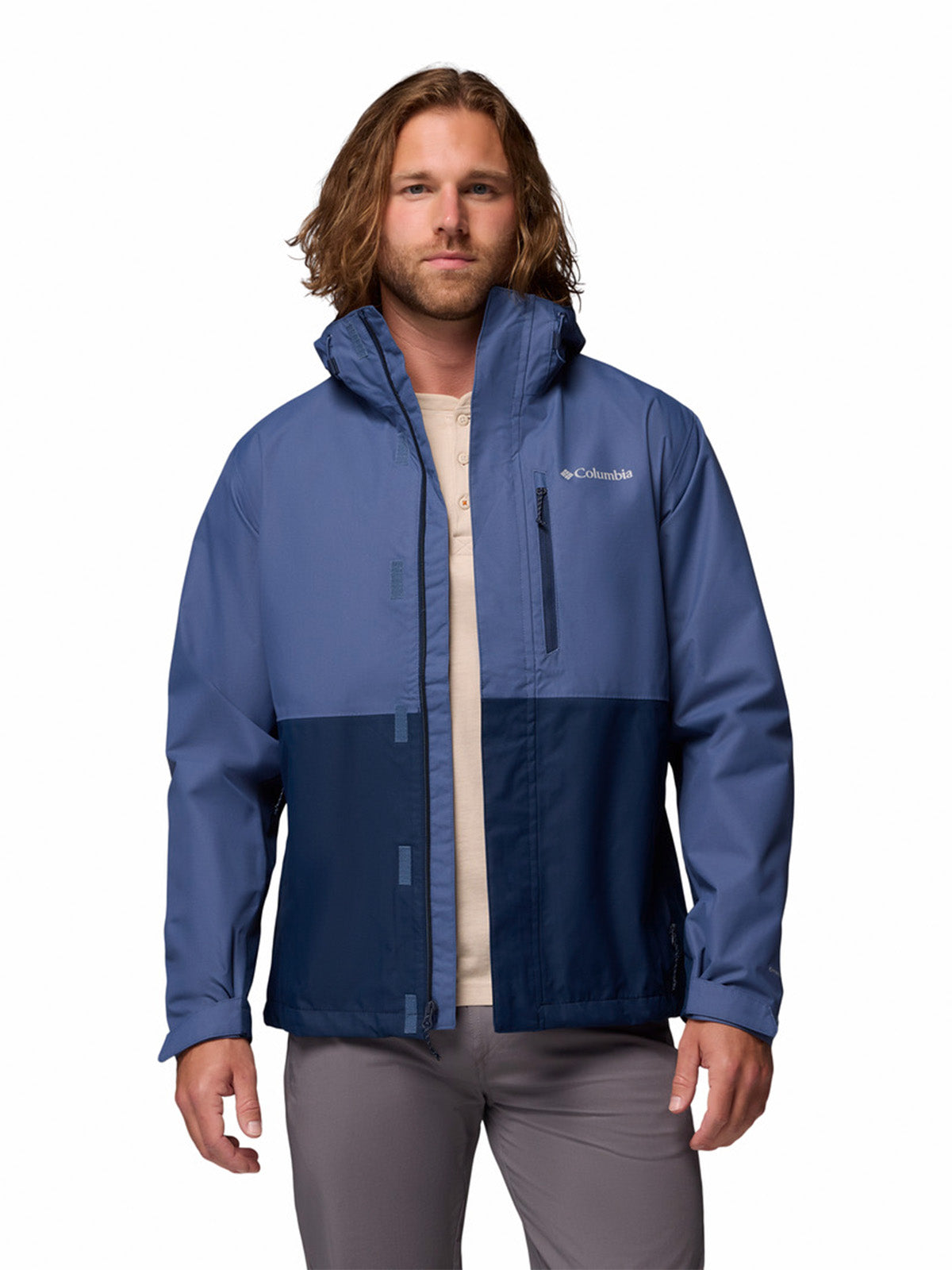 Cortaviento Hombre Hikebound II Azul Dark Mountain Columbia