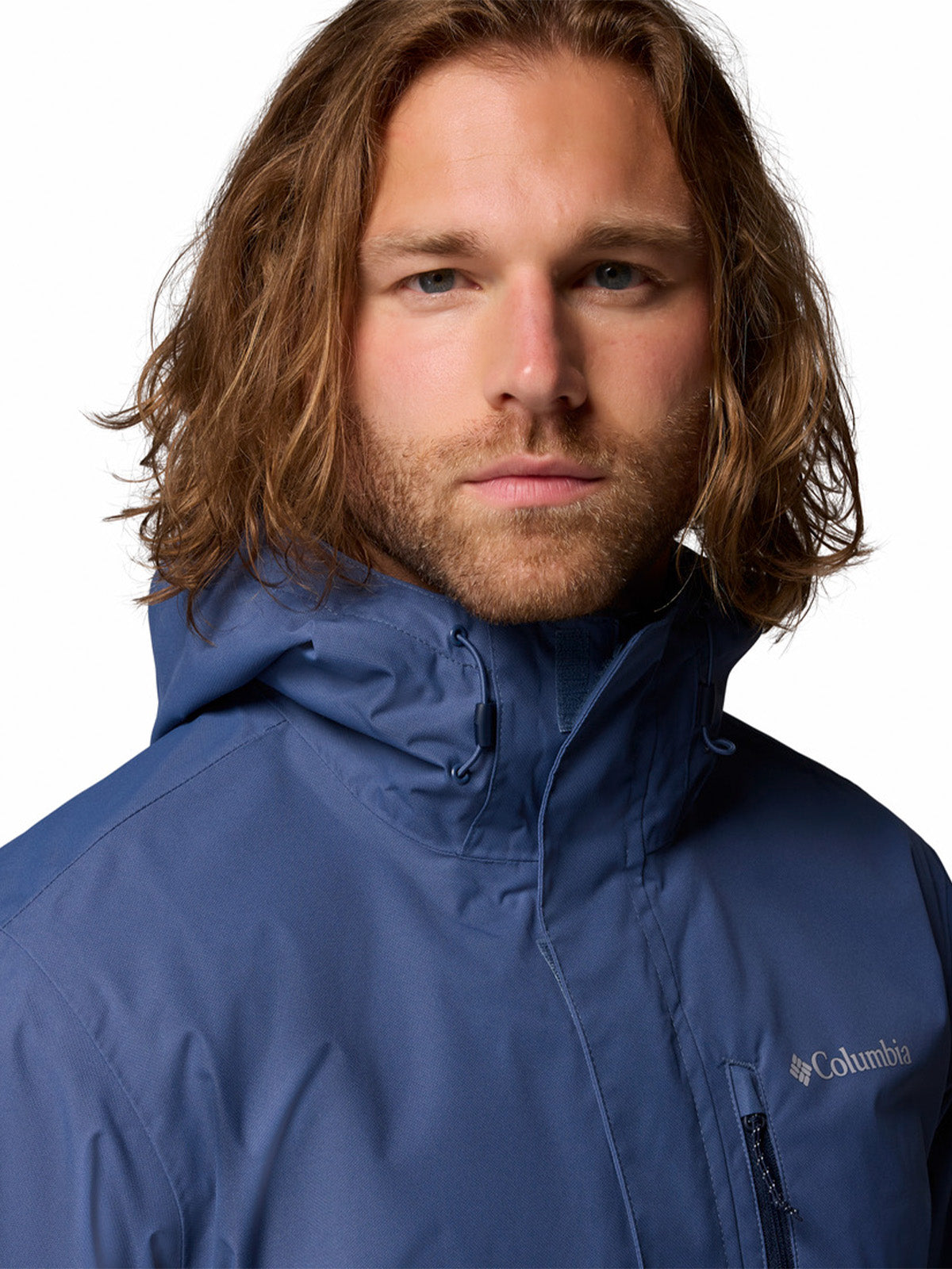 Cortaviento Hombre Hikebound II Azul Dark Mountain Columbia