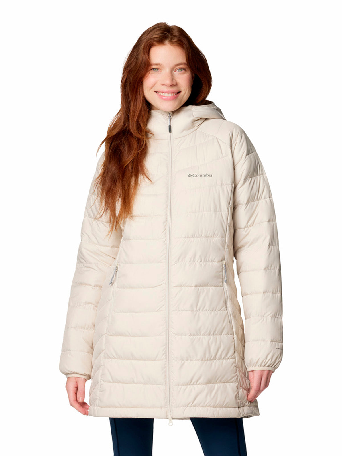 Parka Mujer Powder Lite II Mid Gris Columbia