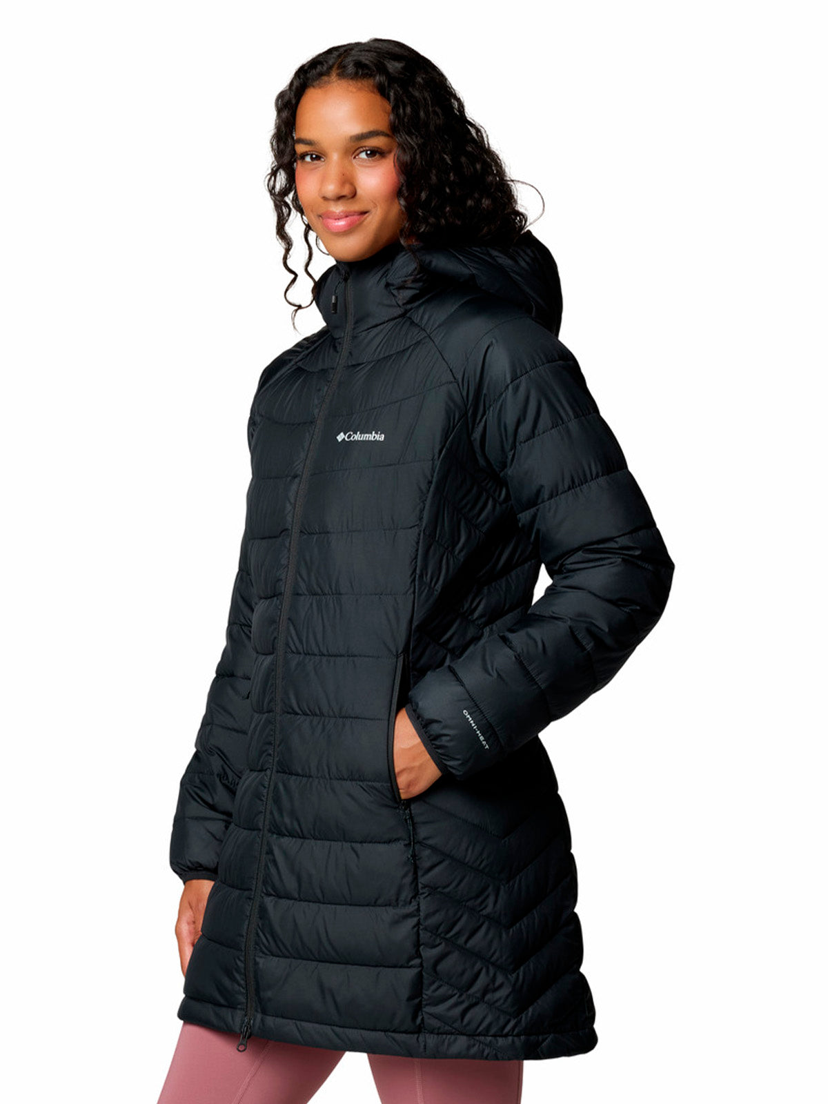 Parka Mujer Powder Lite II Mid Negro Columbia