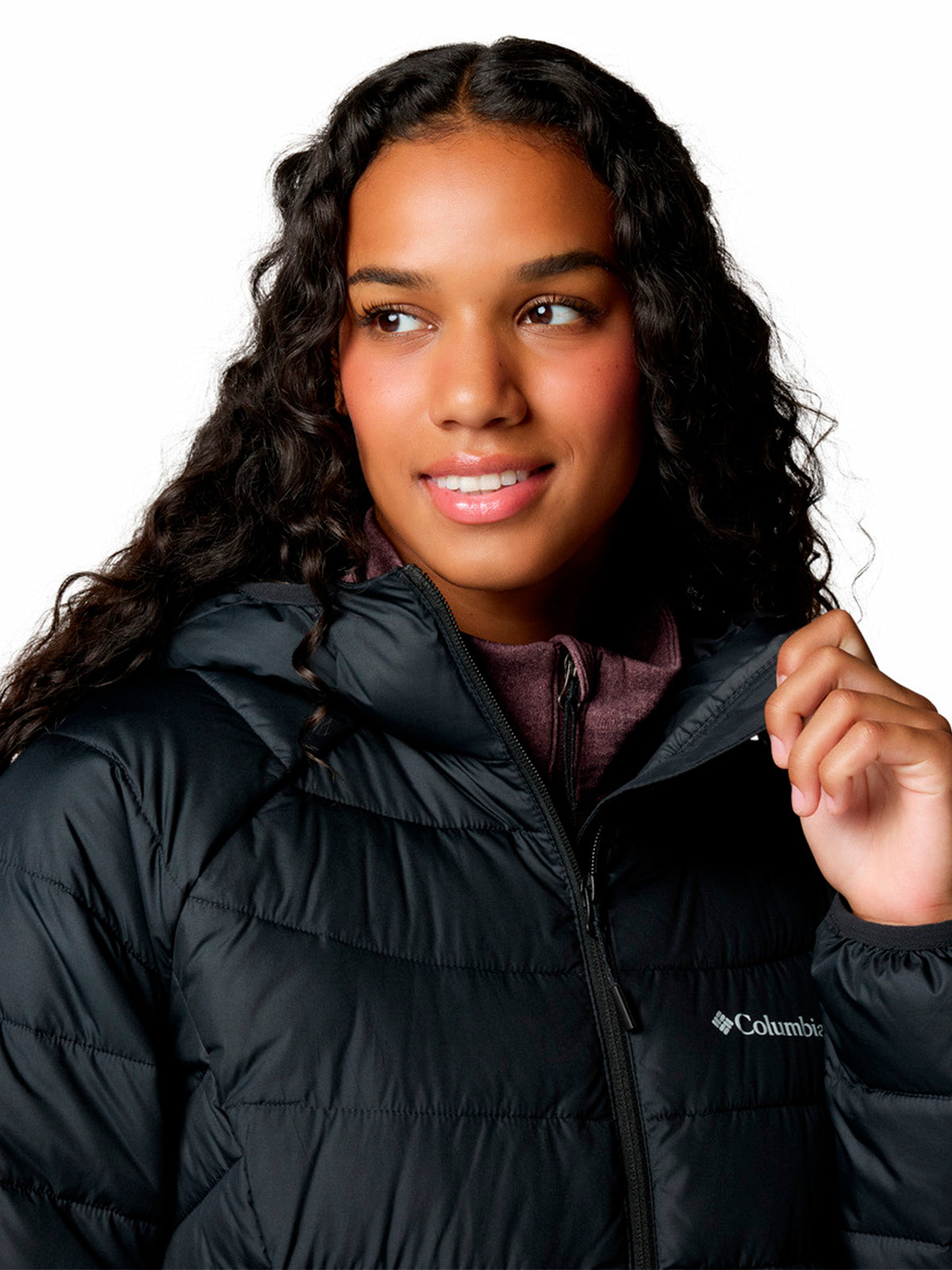 Parka Mujer Powder Lite II Mid Negro Columbia