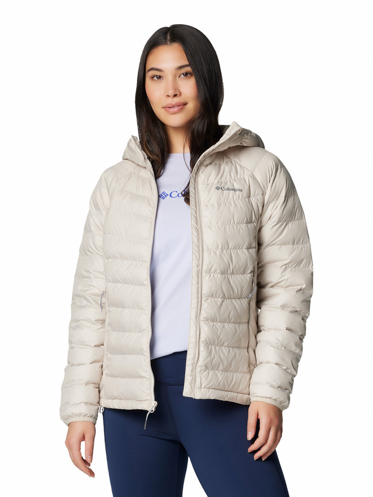 Parka Mujer Powder Lite II Gris Columbia