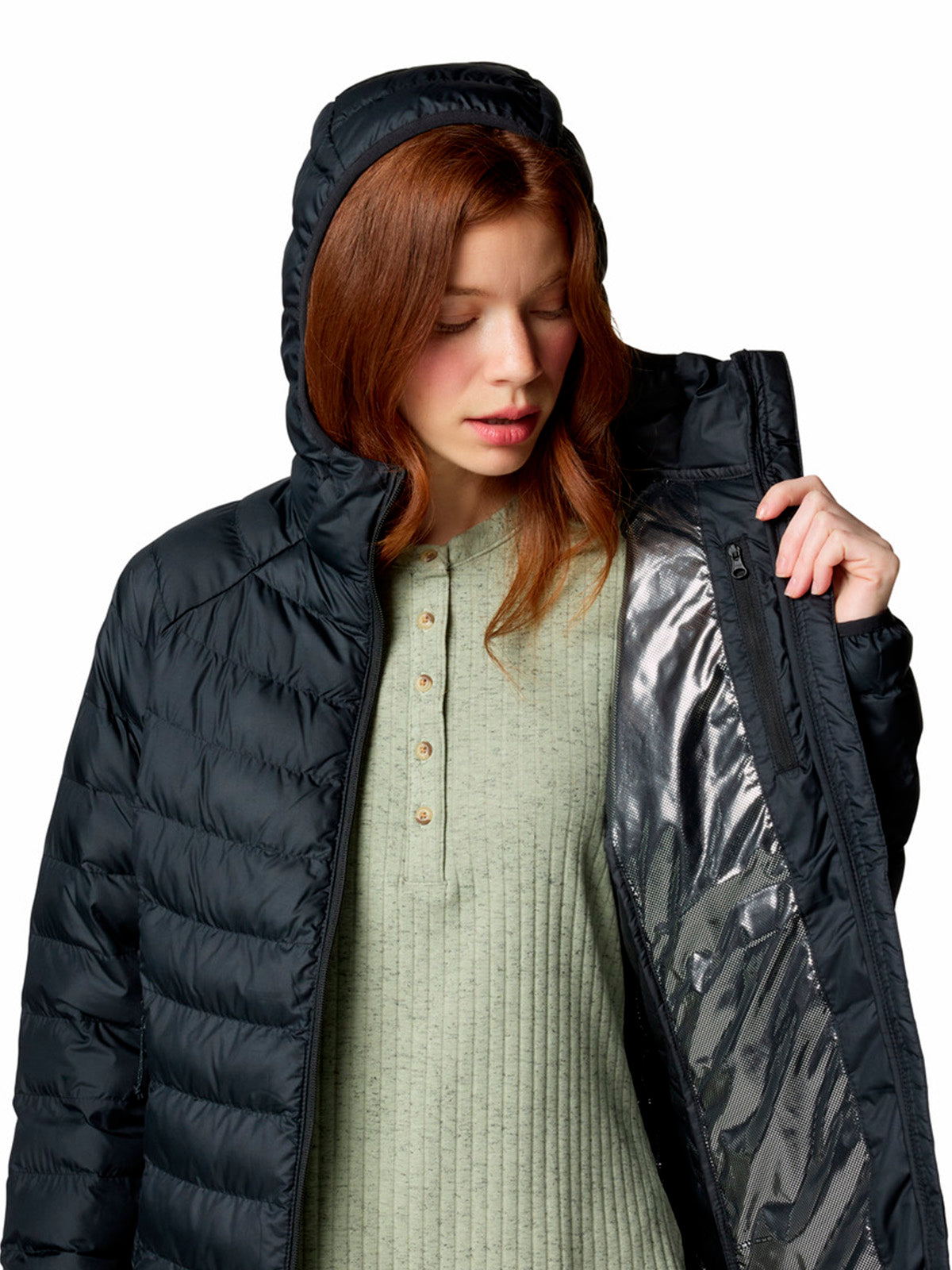 Parka Mujer Powder Lite II Negro Columbia