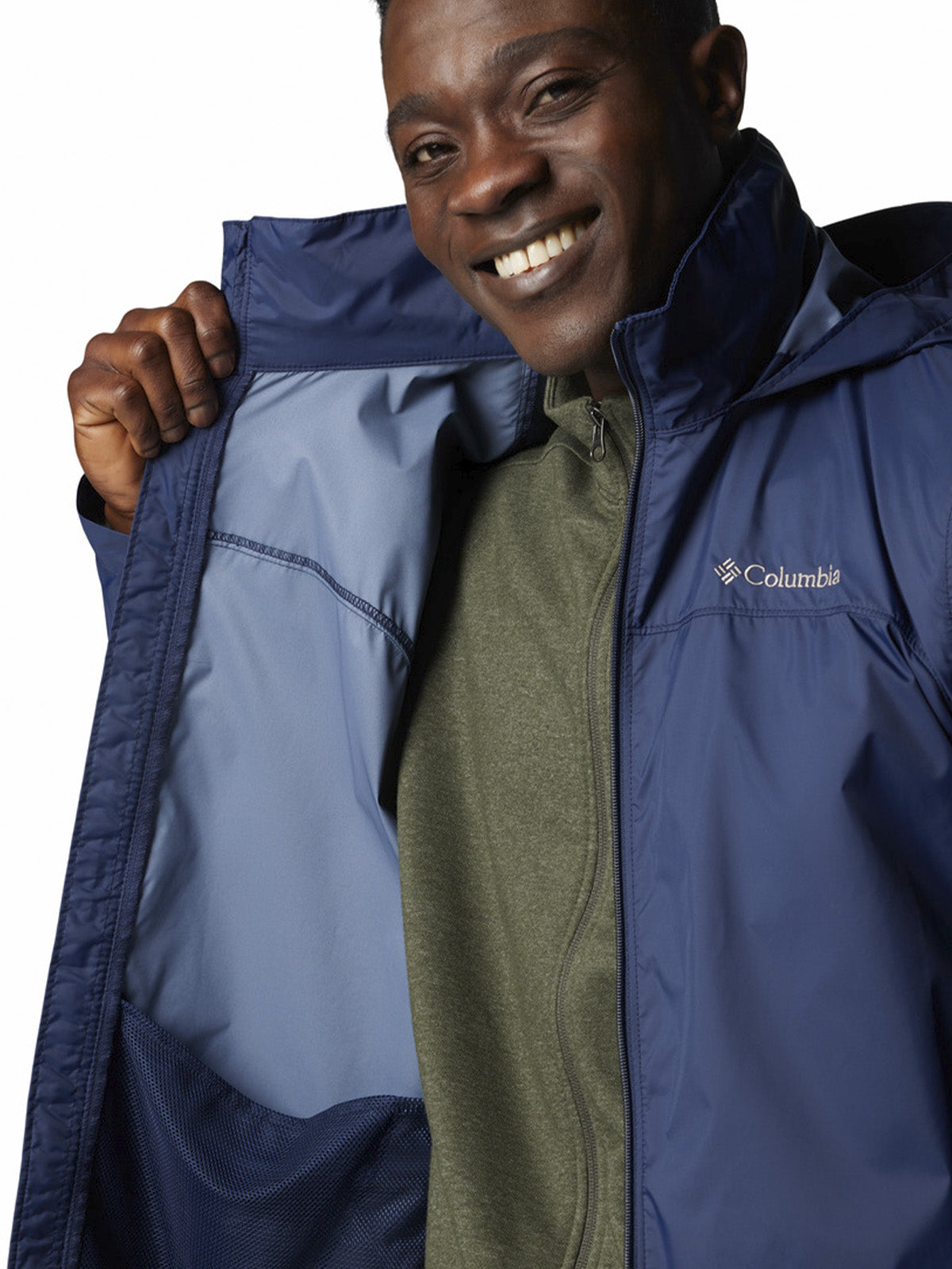 Cortaviento Hombre Glennaker Lake Azul Collegiate Nav Columbia