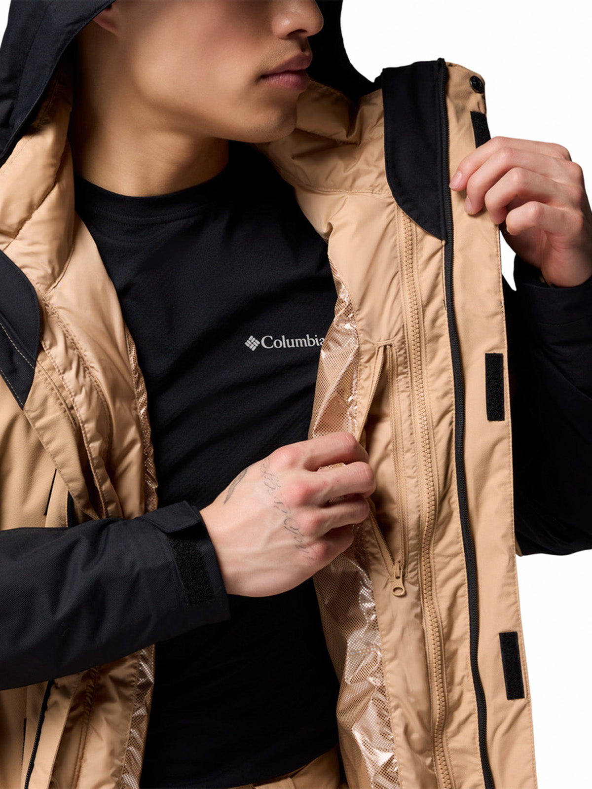 Parka Hombre Whirlibird V Interchange Beige/Crudo Columbia