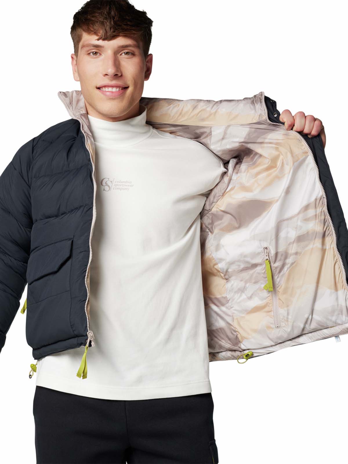 Parka Hombre Wallowa Reversible Negro Columbia