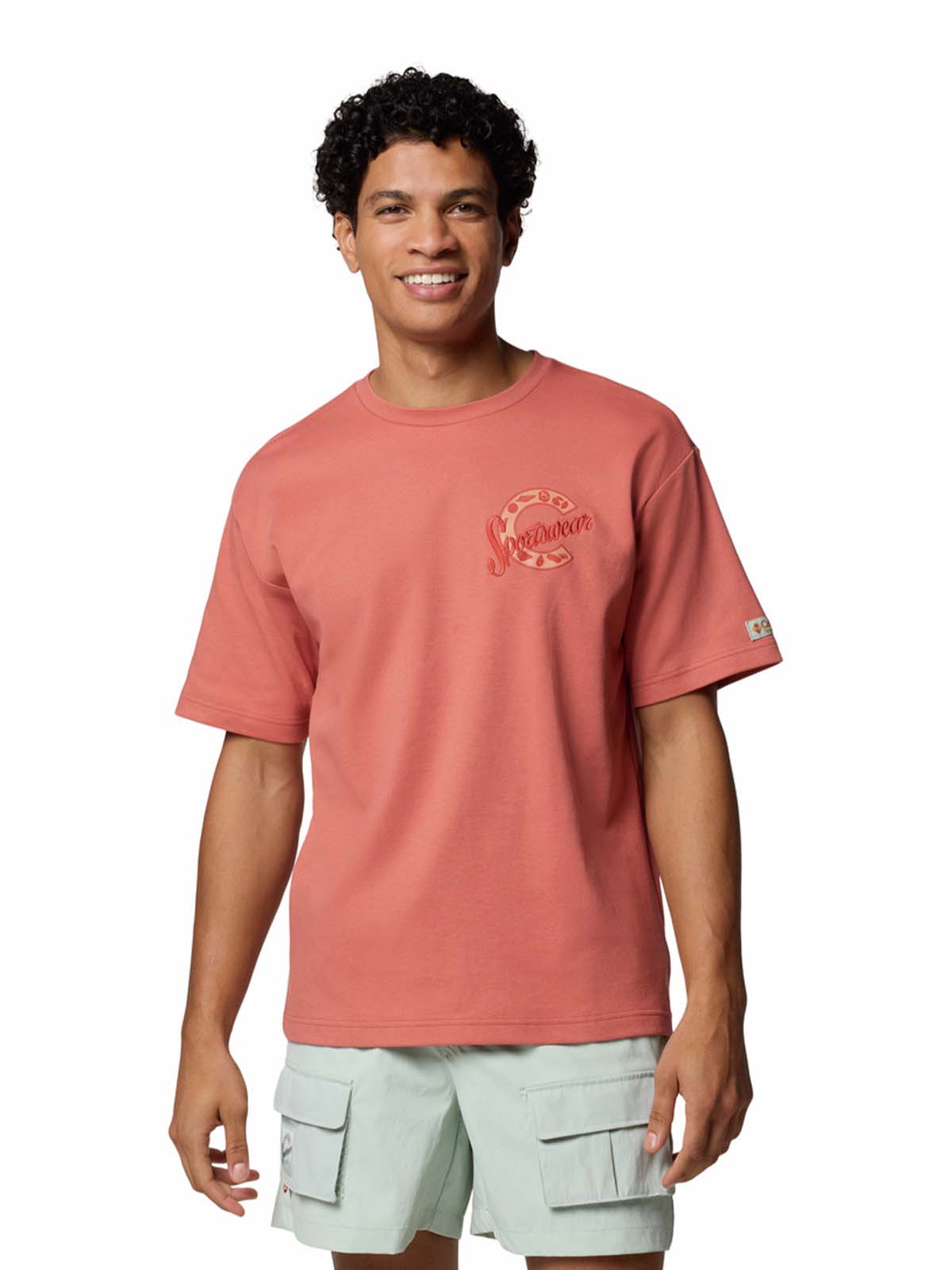 Polera Manga Corta Hombre Wallowa Graphic Rojo Columbia