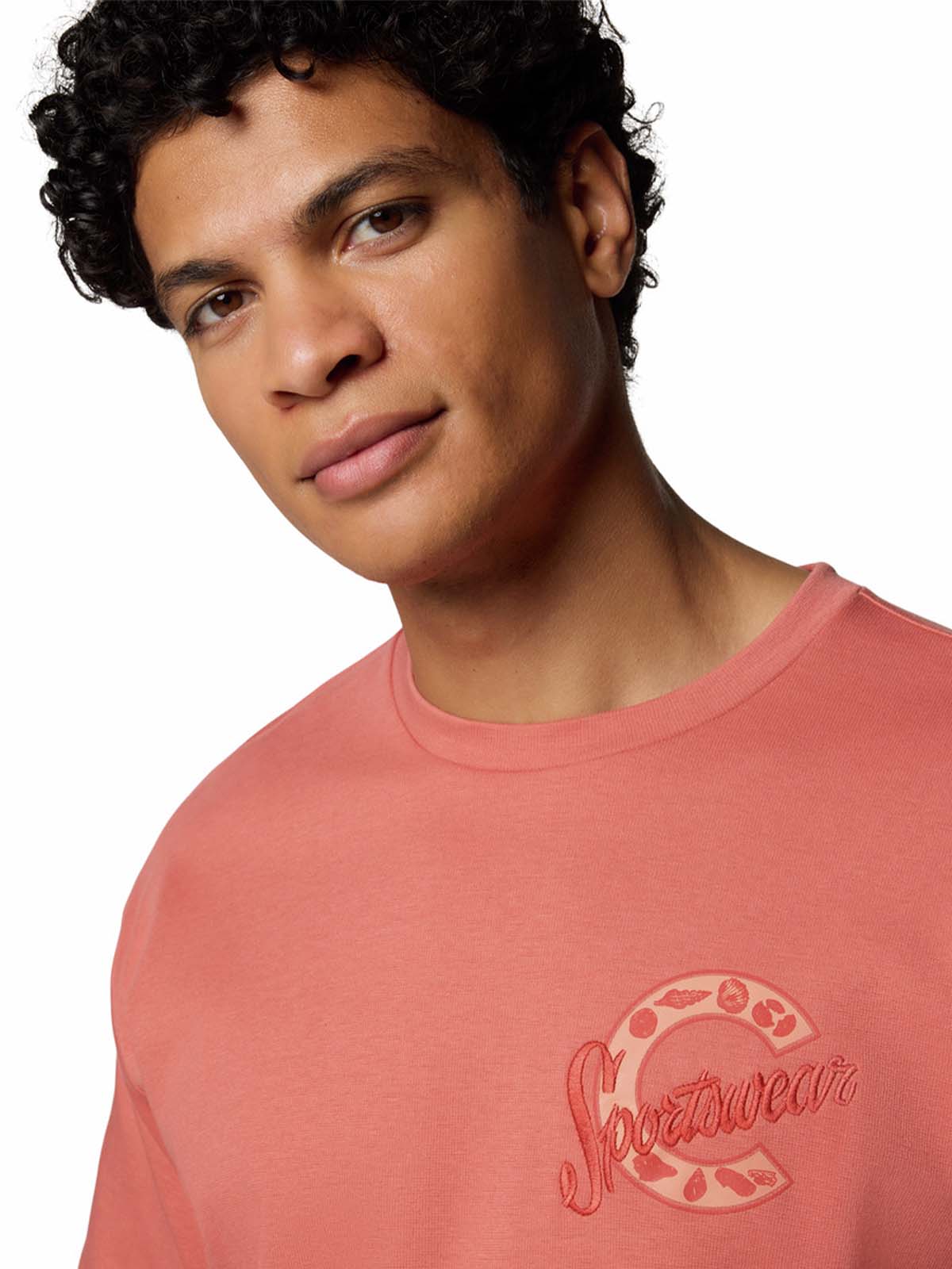 Polera Manga Corta Hombre Wallowa Graphic Rojo Columbia