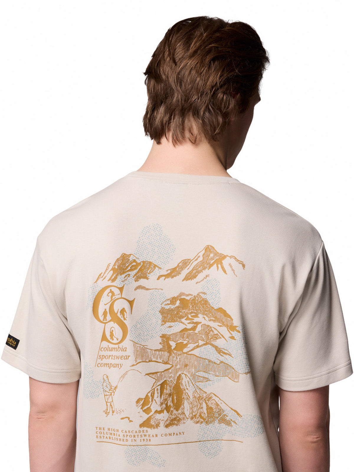 Polera Manga Corta Hombre Heritage Graphic Tee Gris Columbia