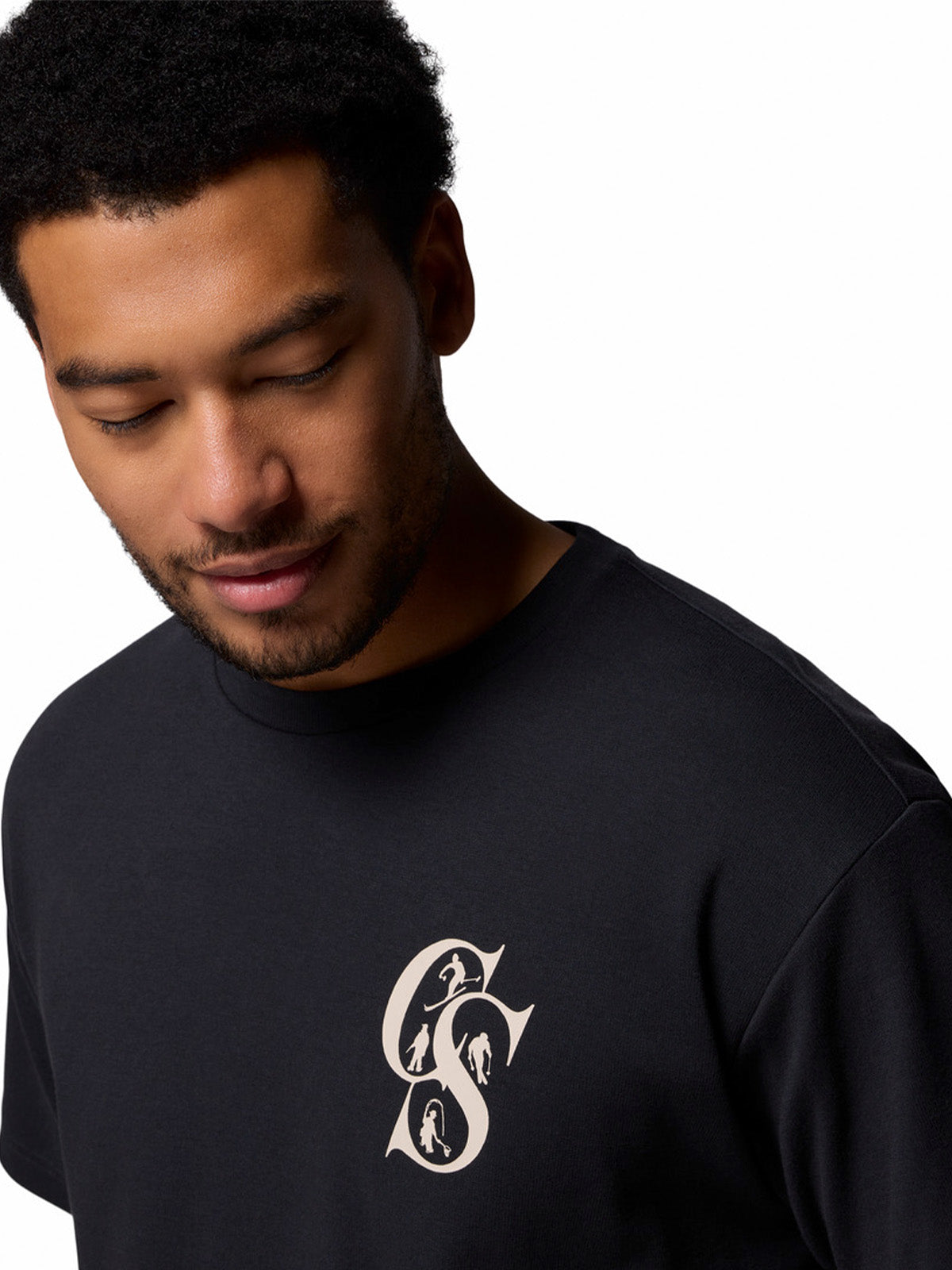 Polera Manga Corta Hombre Heritage Graphic Tee Negro Columbia