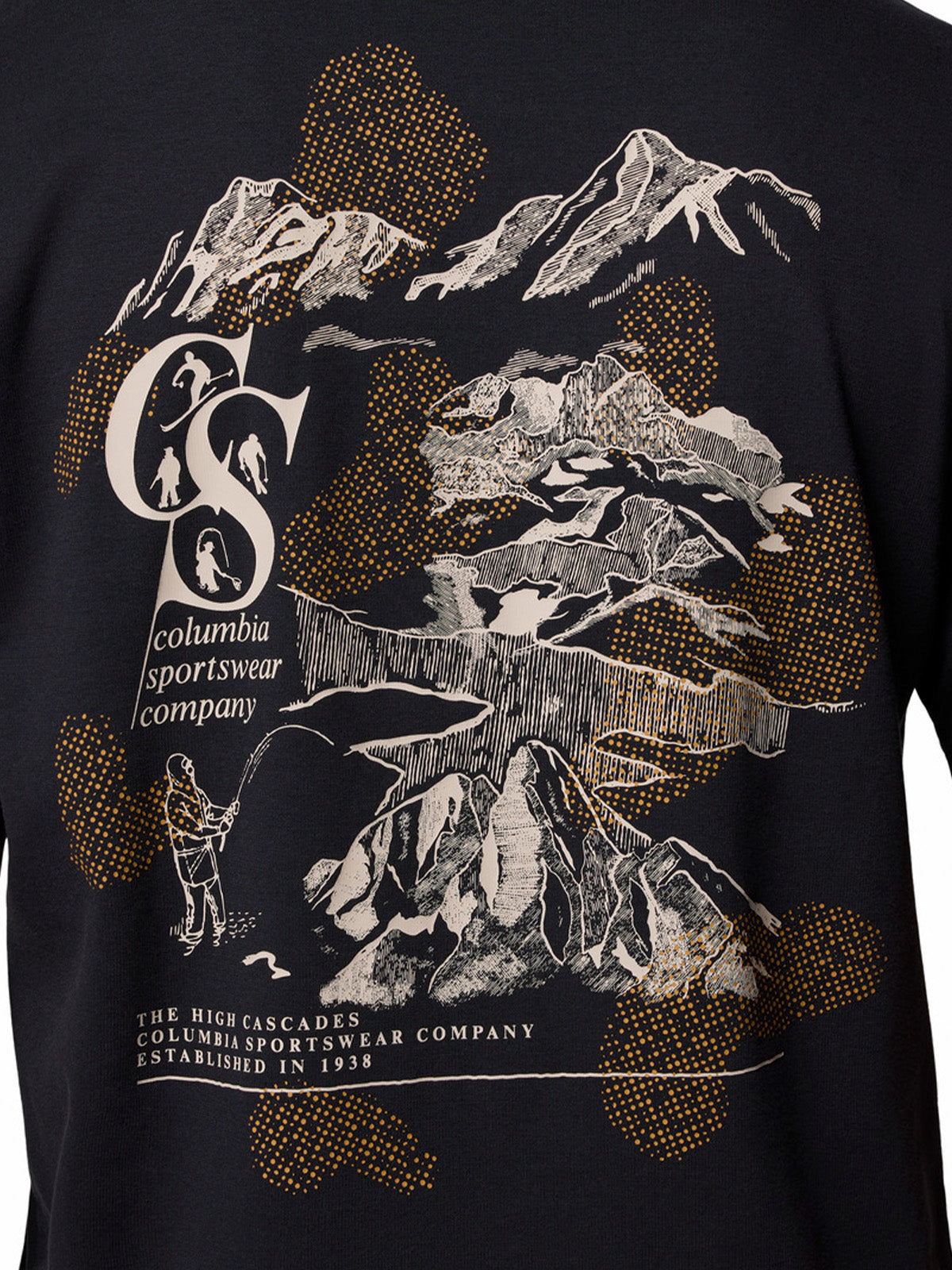 Polera Manga Corta Hombre Heritage Graphic Tee Negro Columbia