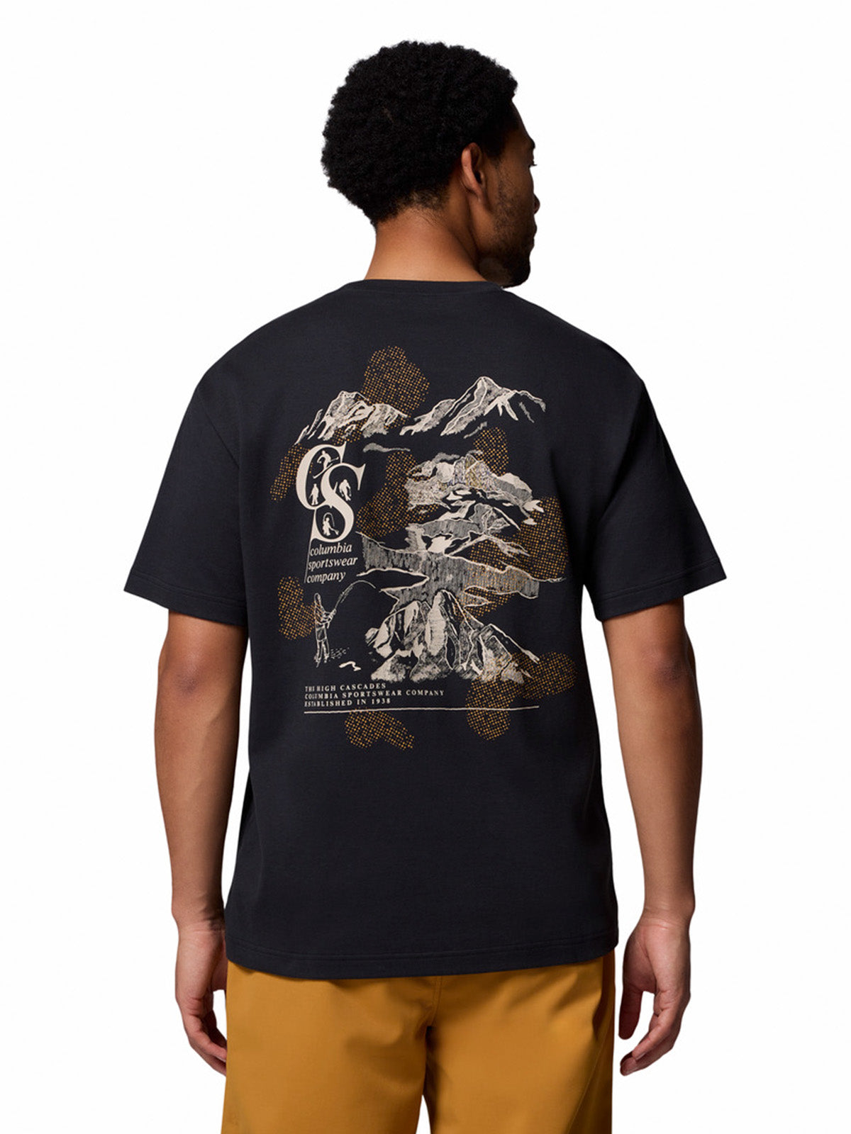 Polera Manga Corta Hombre Heritage Graphic Tee Negro Columbia