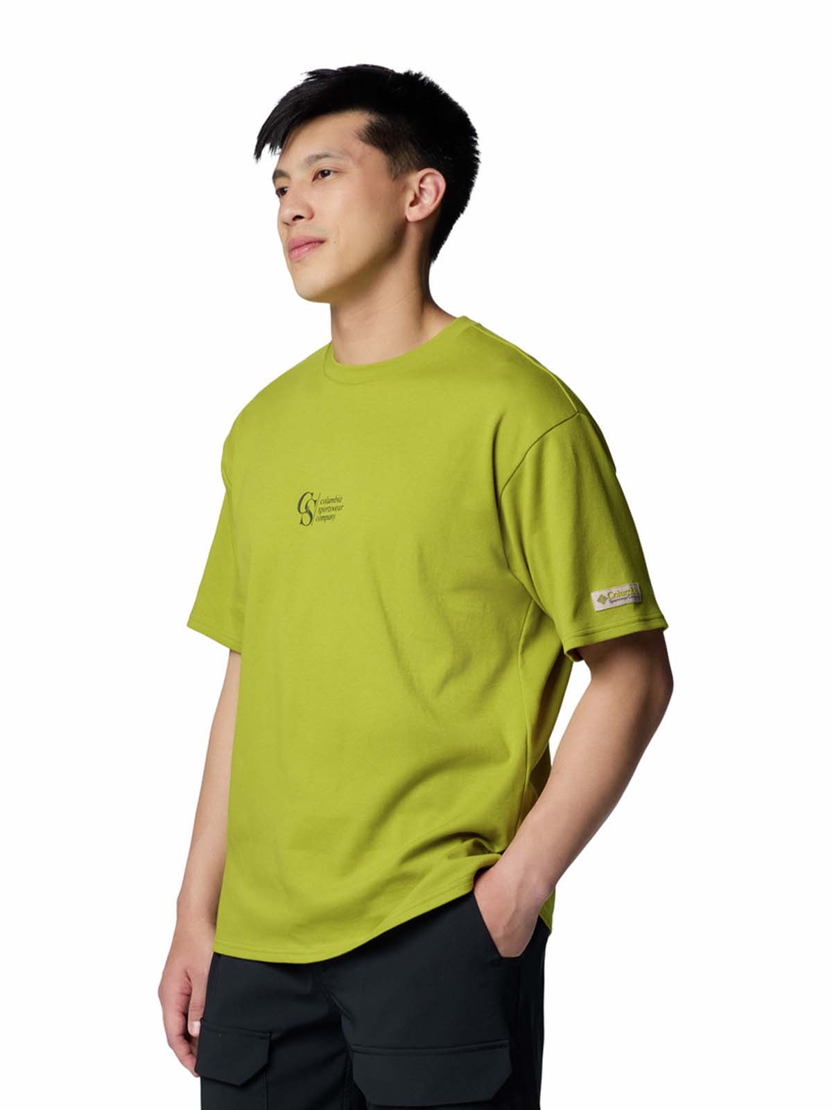 Polera Manga Corta Hombre Wallowa Graphic Verde Columbia