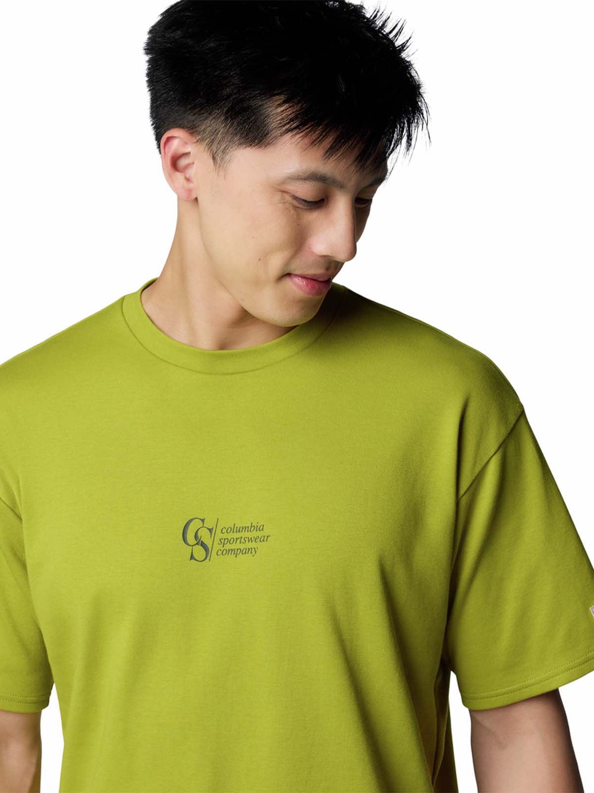 Polera Manga Corta Hombre Wallowa Graphic Verde Columbia