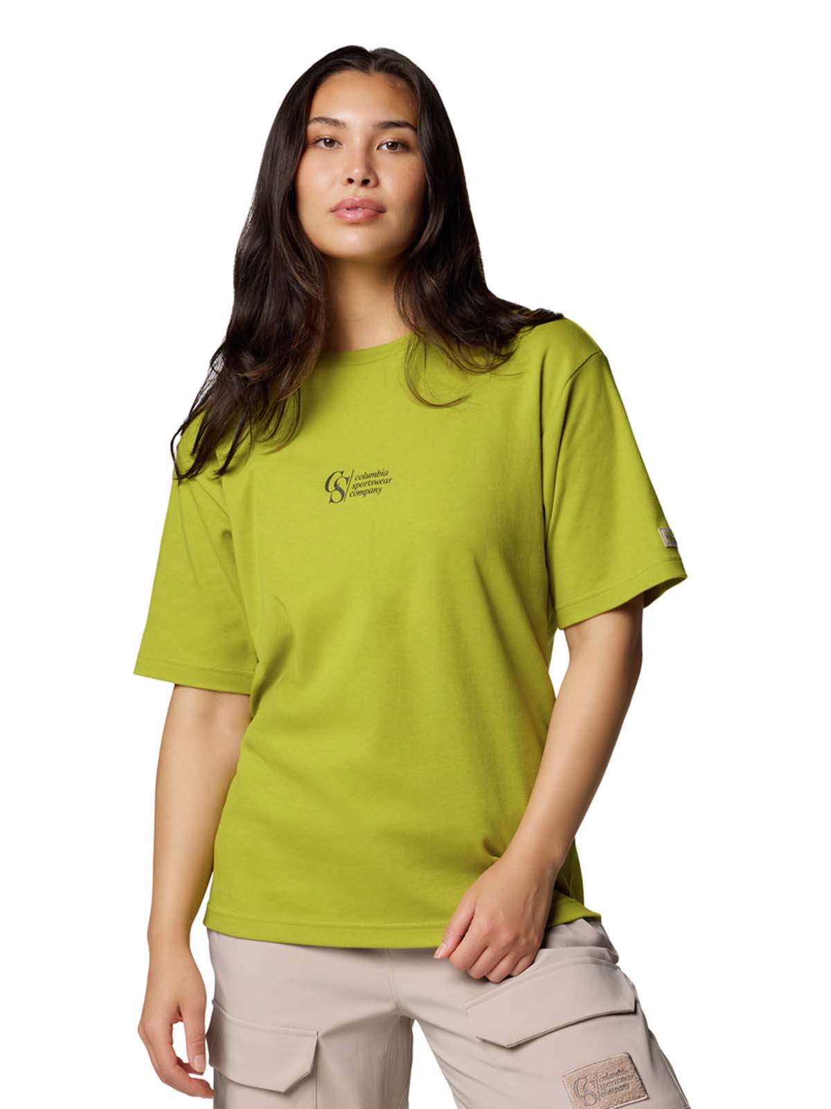 Polera Manga Corta Hombre Wallowa Graphic Verde Columbia