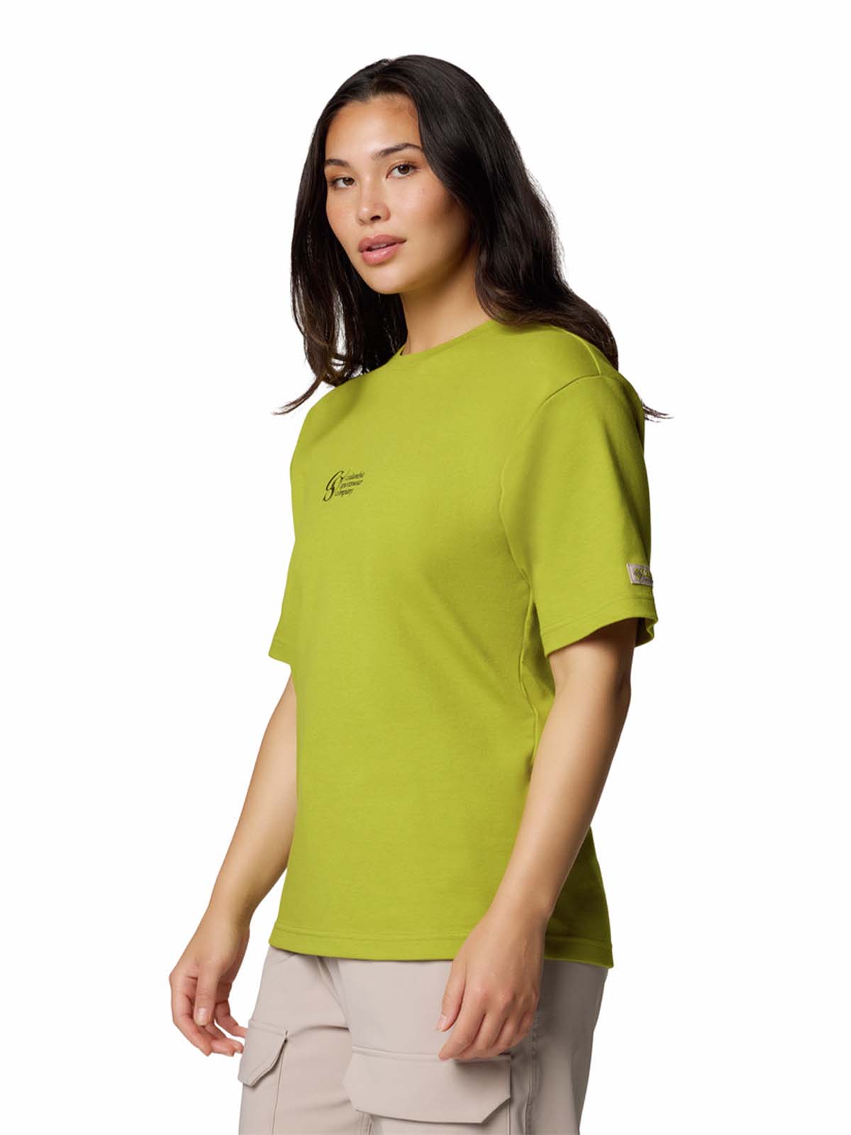 Polera Manga Corta Hombre Wallowa Graphic Verde Columbia