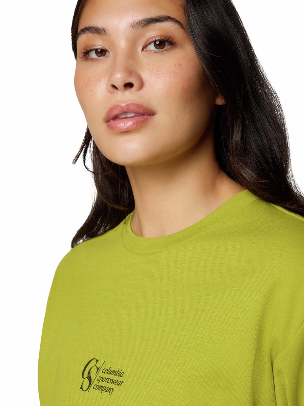 Polera Manga Corta Hombre Wallowa Graphic Verde Columbia