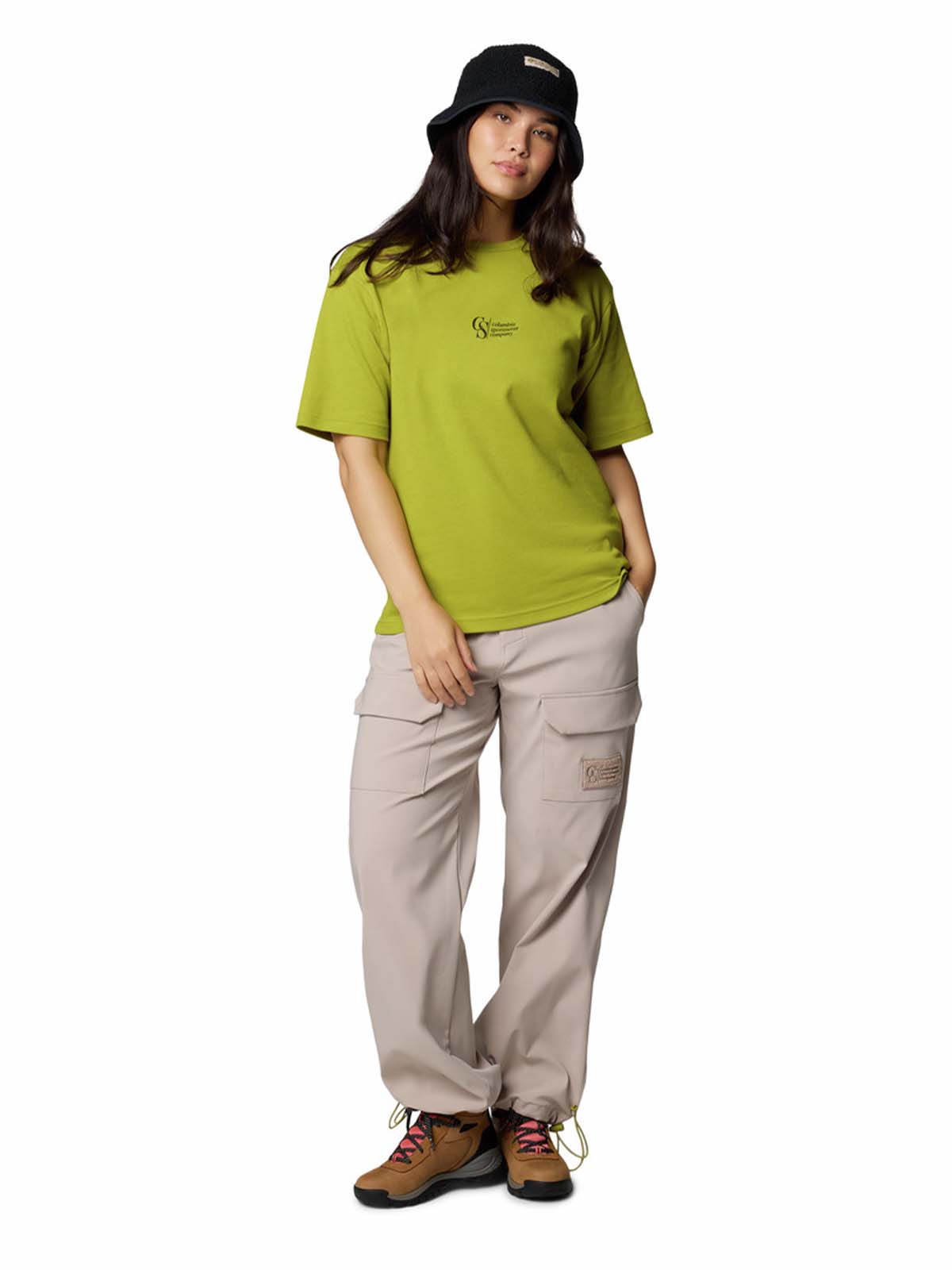 Polera Manga Corta Hombre Wallowa Graphic Verde Columbia