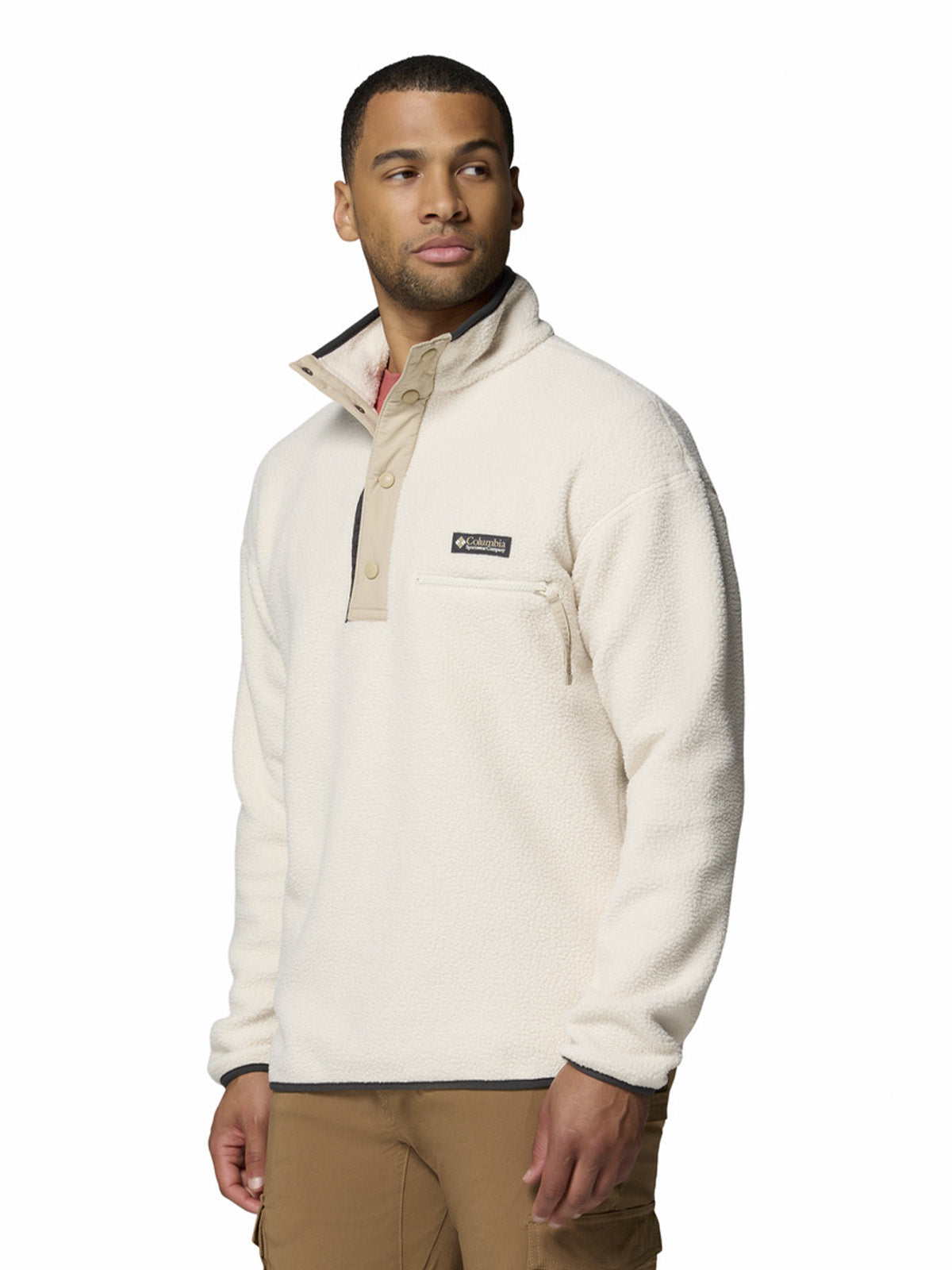 Polar Hombre Helvetia Half Snap Blanco Columbia – Columbia Chile