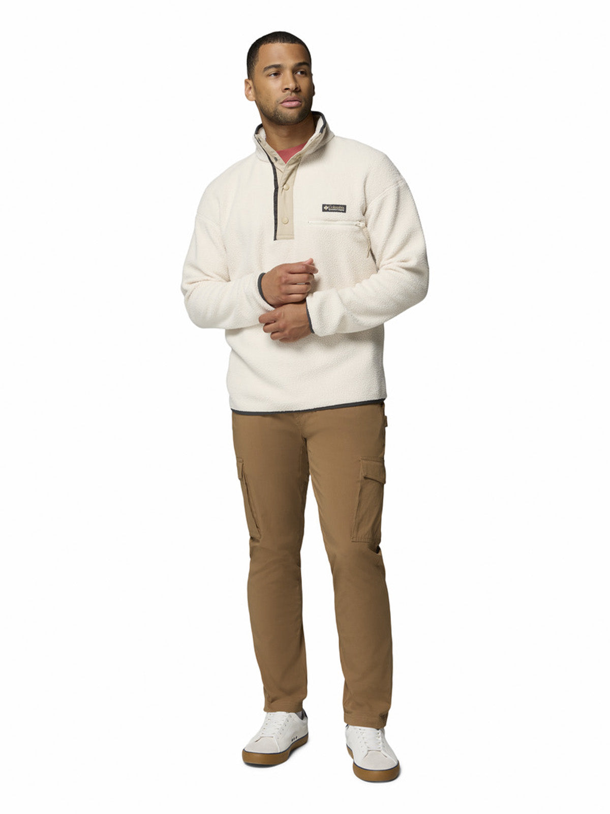 Polar Hombre Helvetia Half Snap Blanco Columbia – Columbia Chile