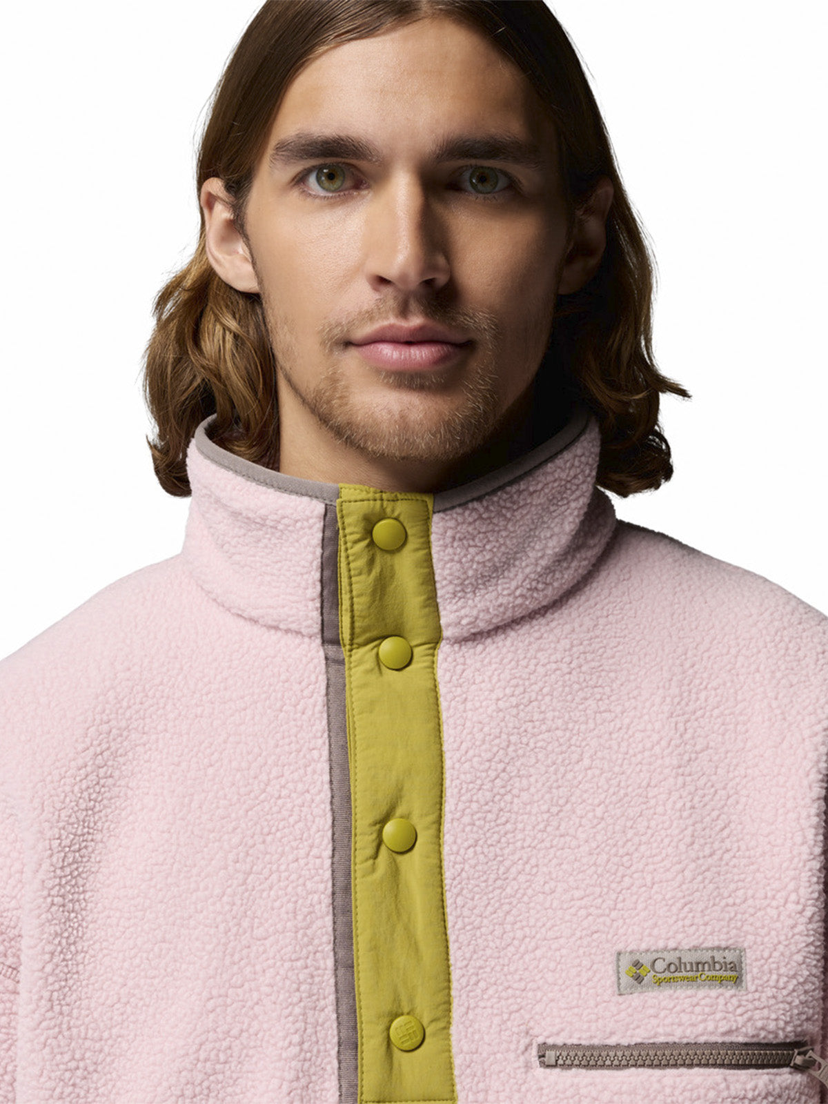 Polar Hombre Helvetia Half Snap Rosado Columbia
