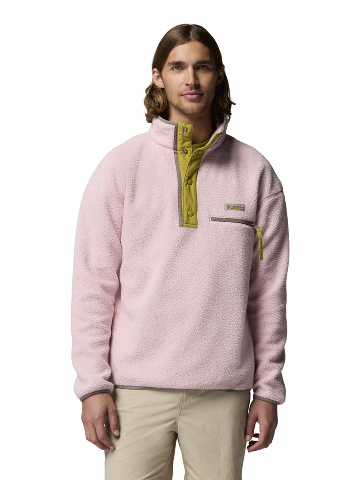 Polar Hombre Helvetia Half Snap Rosado Columbia