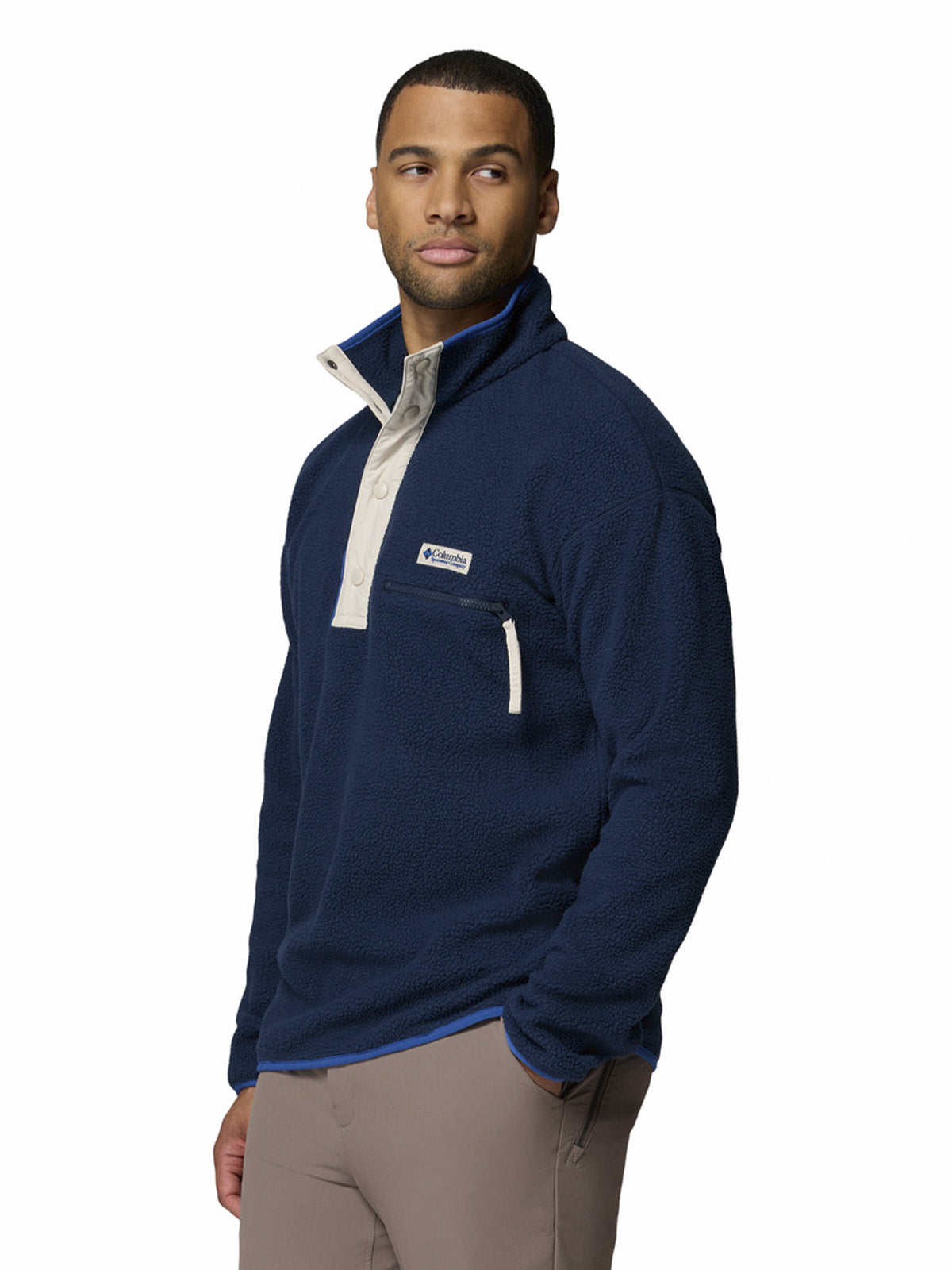 Polar Hombre Helvetia Half Snap Azul Collegiate Navy Outdoor