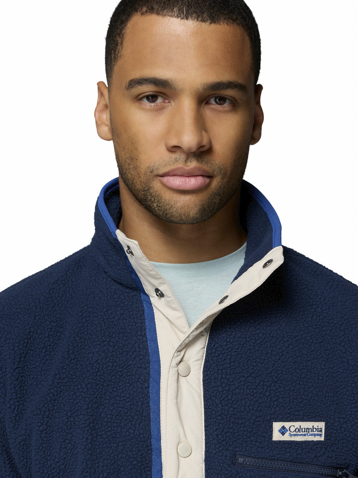 Polar Hombre Helvetia Half Snap Azul Columbia