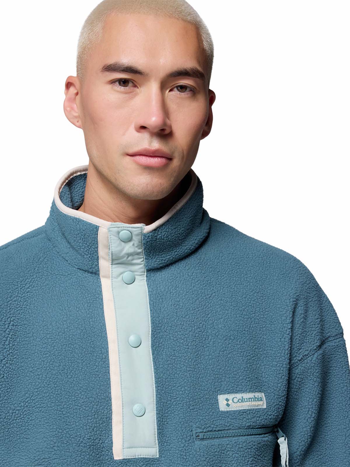 Polar Hombre Helvetia Half Snap Azul Columbia