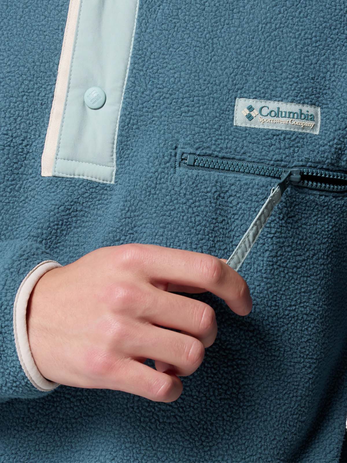 Polar Hombre Helvetia Half Snap Azul Columbia