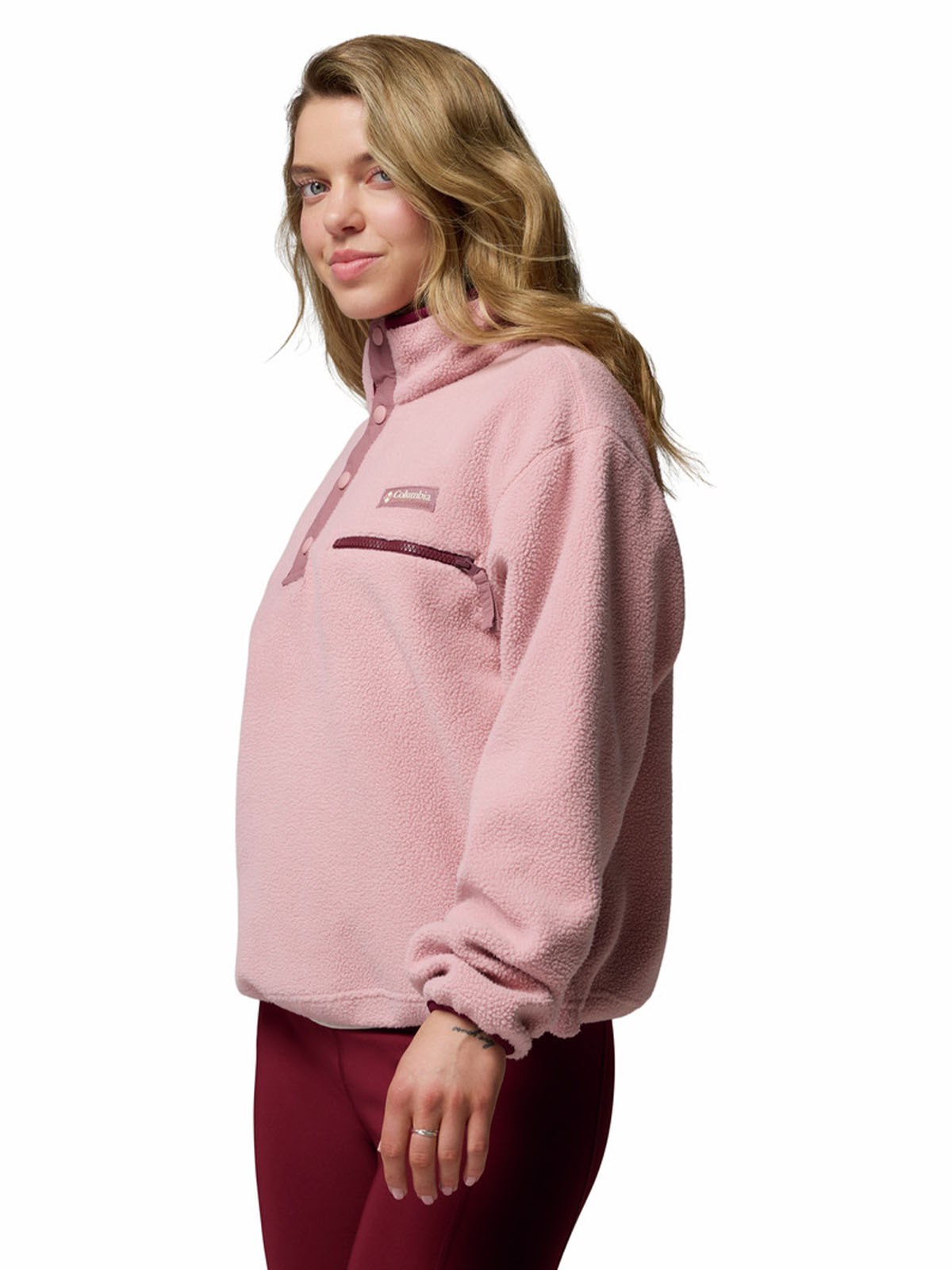 Polar Mujer Helvetia Snap Rosado Columbia