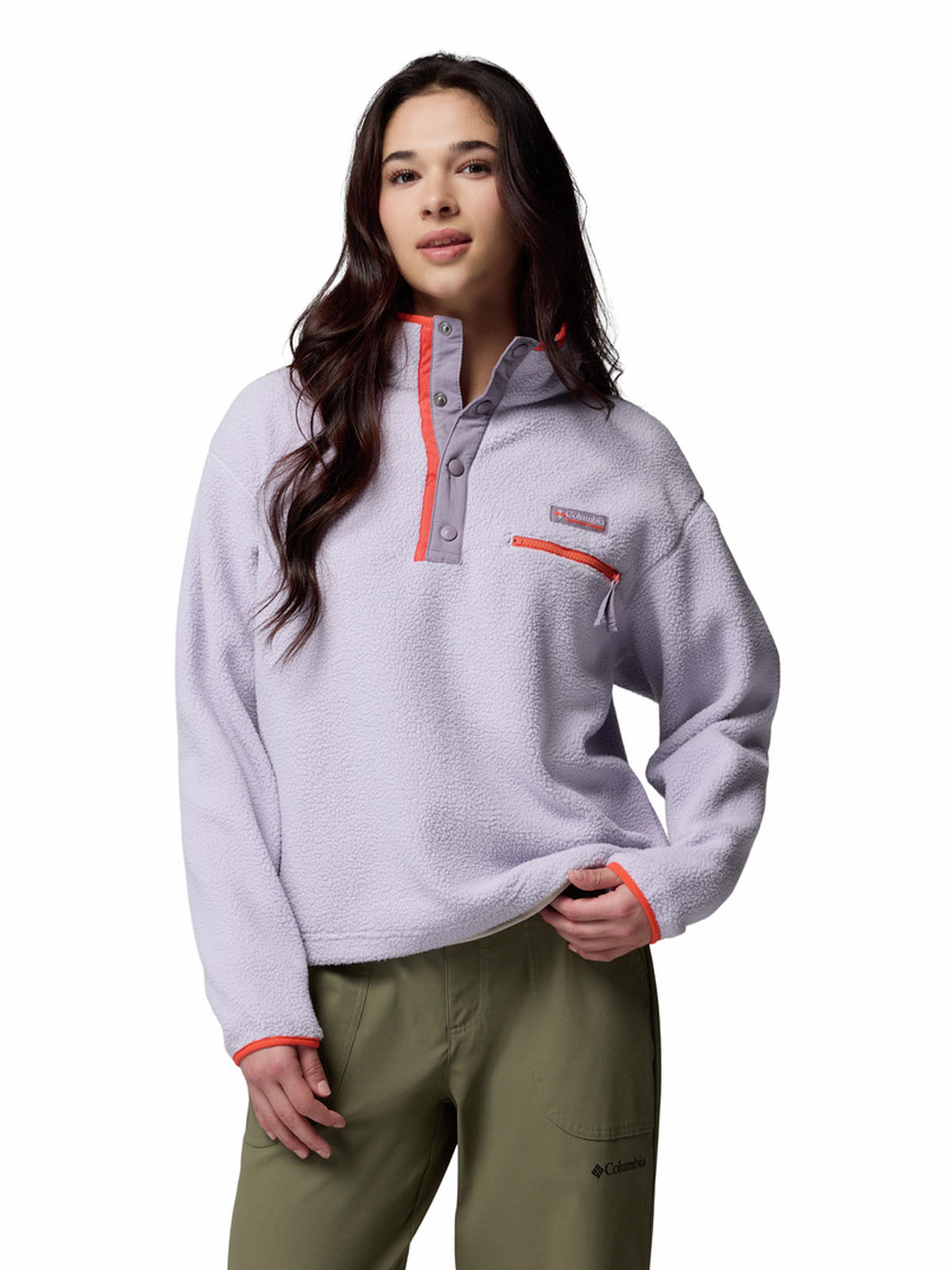 Polar Mujer Helvetia Snap Morado Columbia