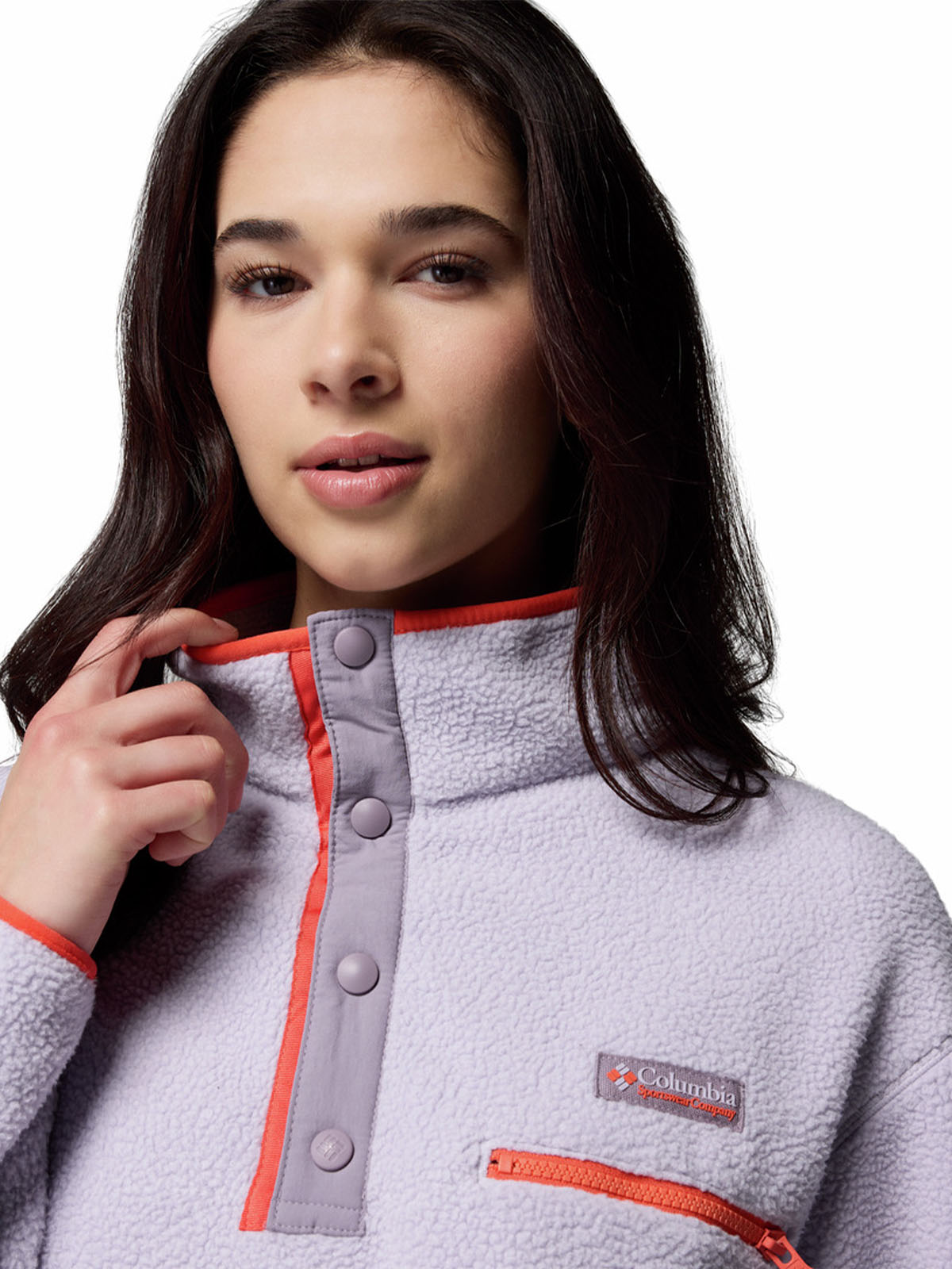 Polar Mujer Helvetia Snap Morado Columbia