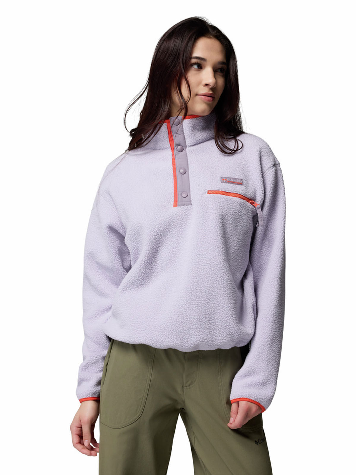 Polar Mujer Helvetia Snap Morado Columbia