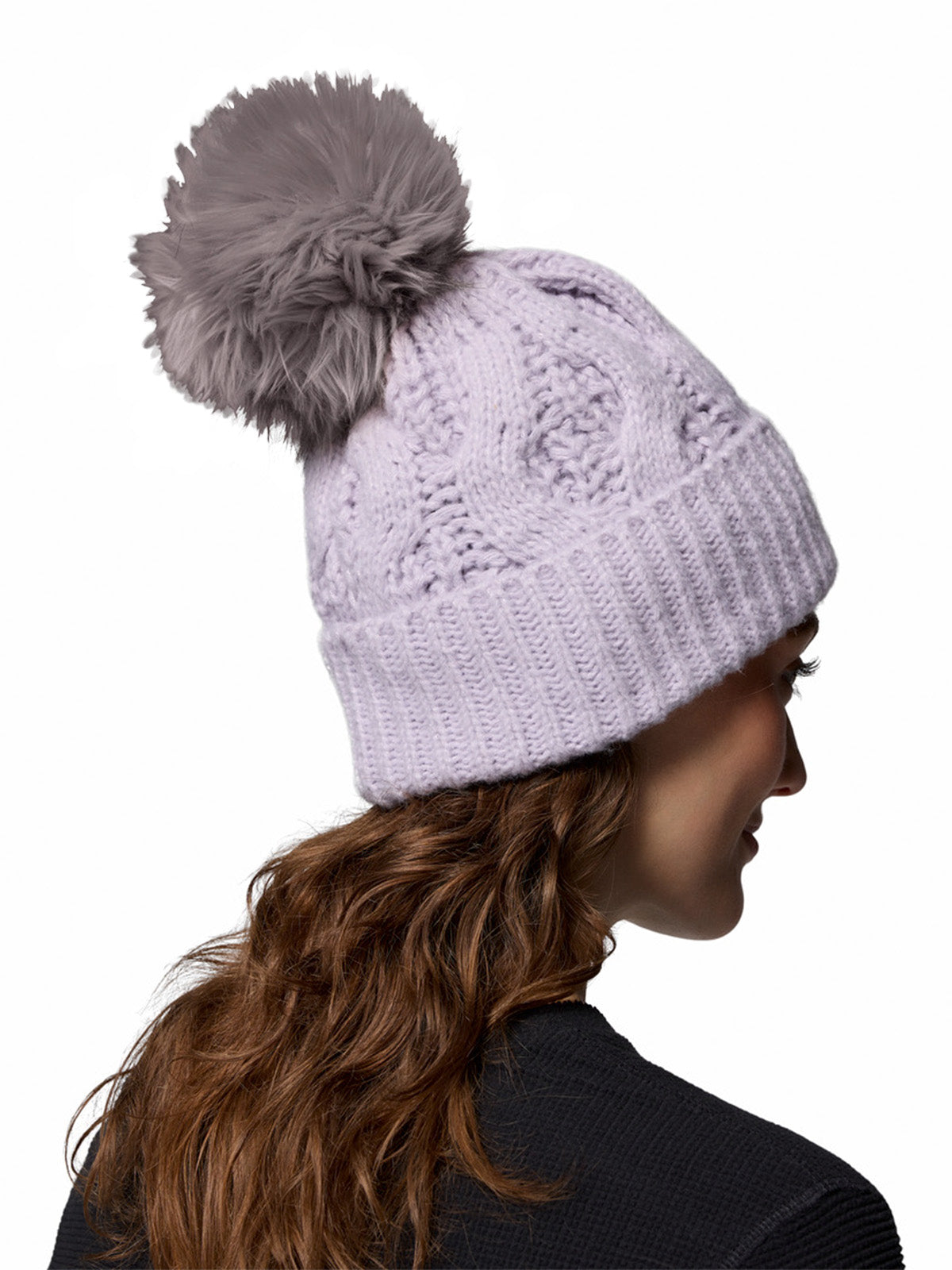 Gorro Mujer Boundless Days Cable Morado Columbia