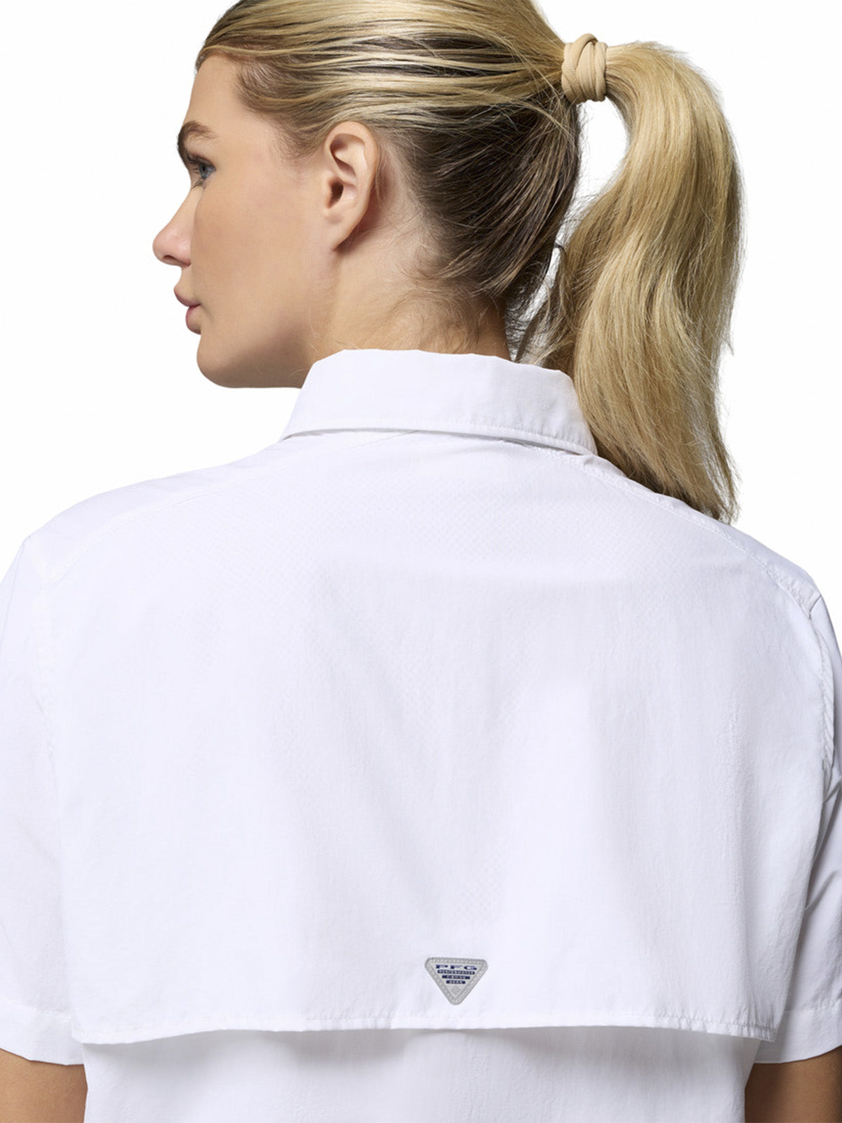 Camisa Manga Corta Mujer Bahama II Blanco Columbia