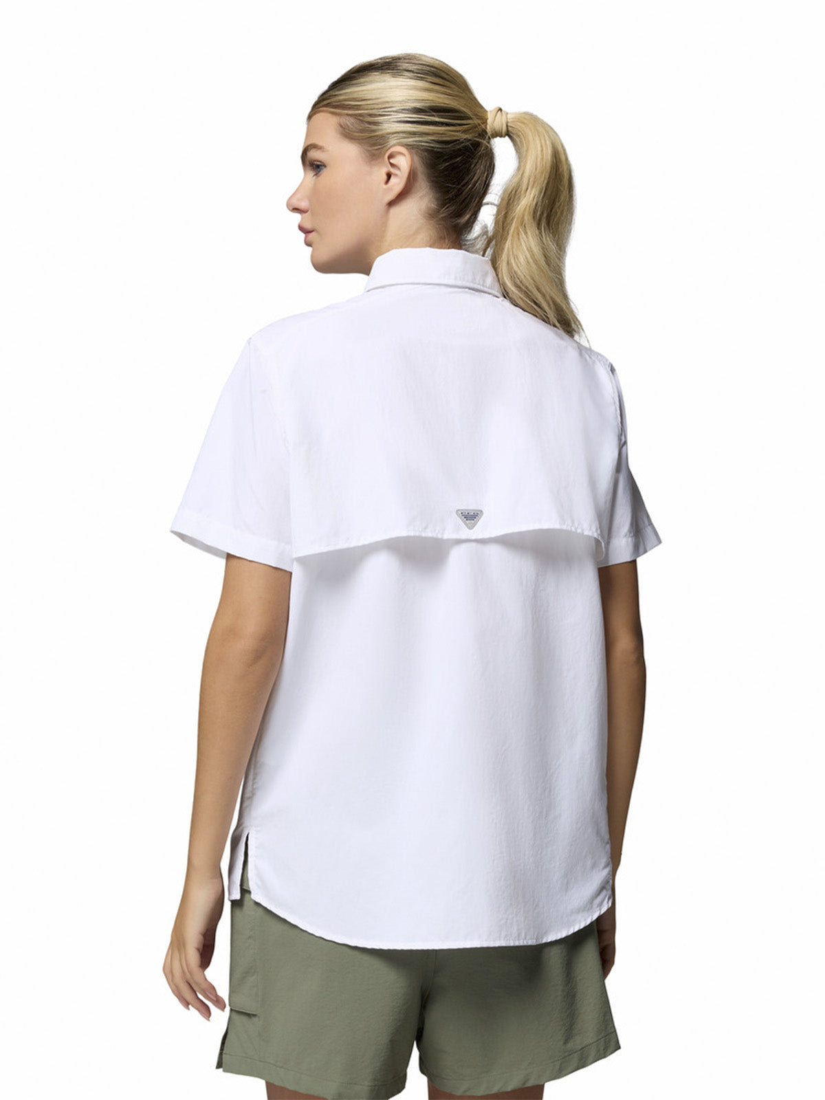 Camisa Manga Corta Mujer Bahama II Blanco Columbia