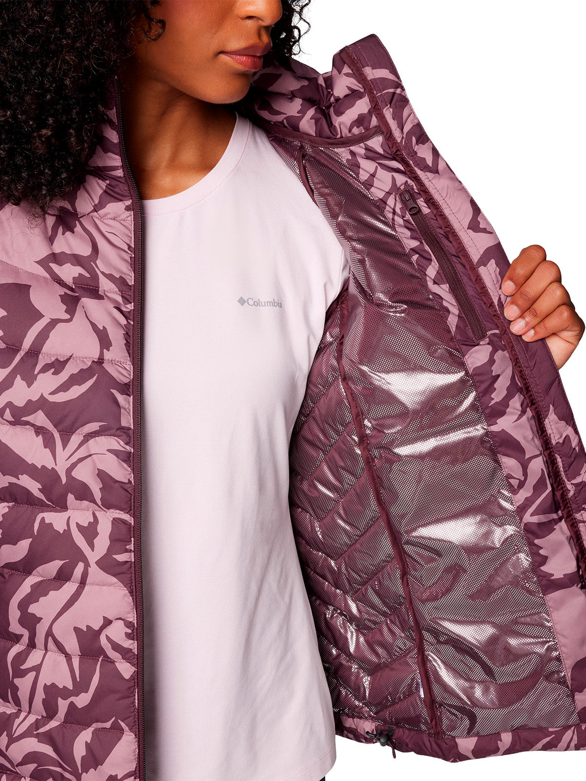 Parka Mujer Powder Lite II Morado Columbia