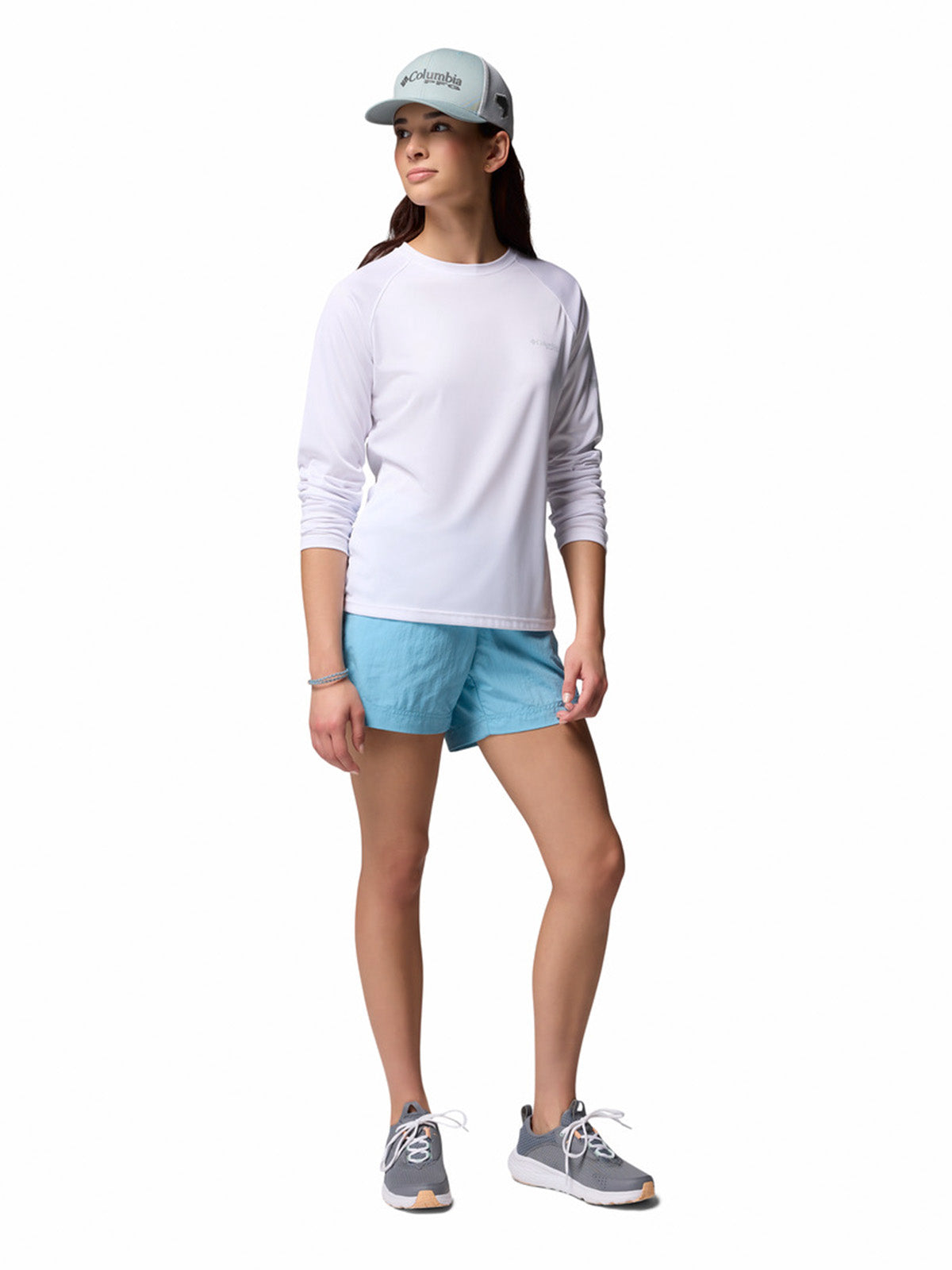 Short Mujer Impermeable Backcast II Azul Columbia