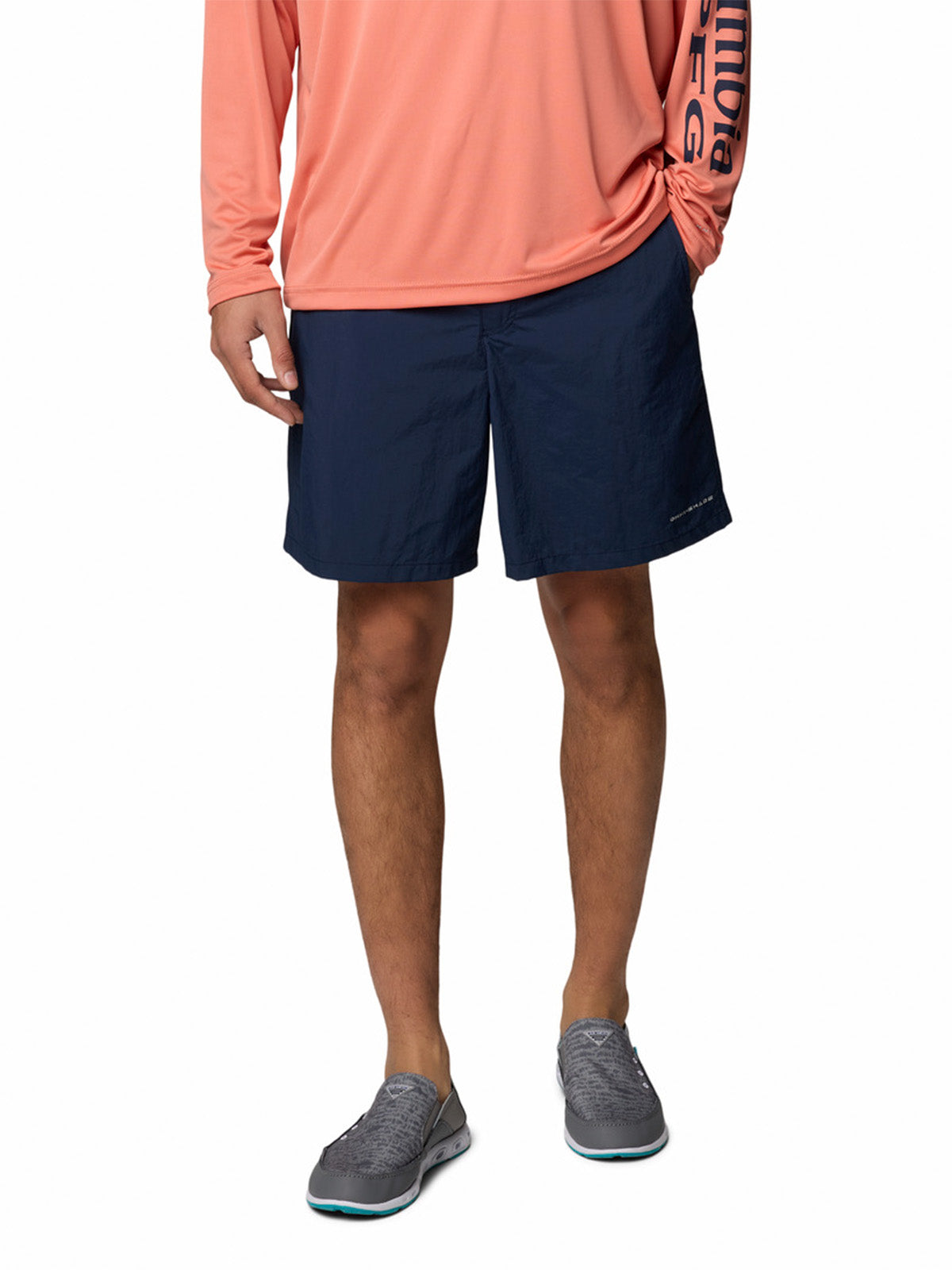 Short Hombre Backcast Water Azul Columbia