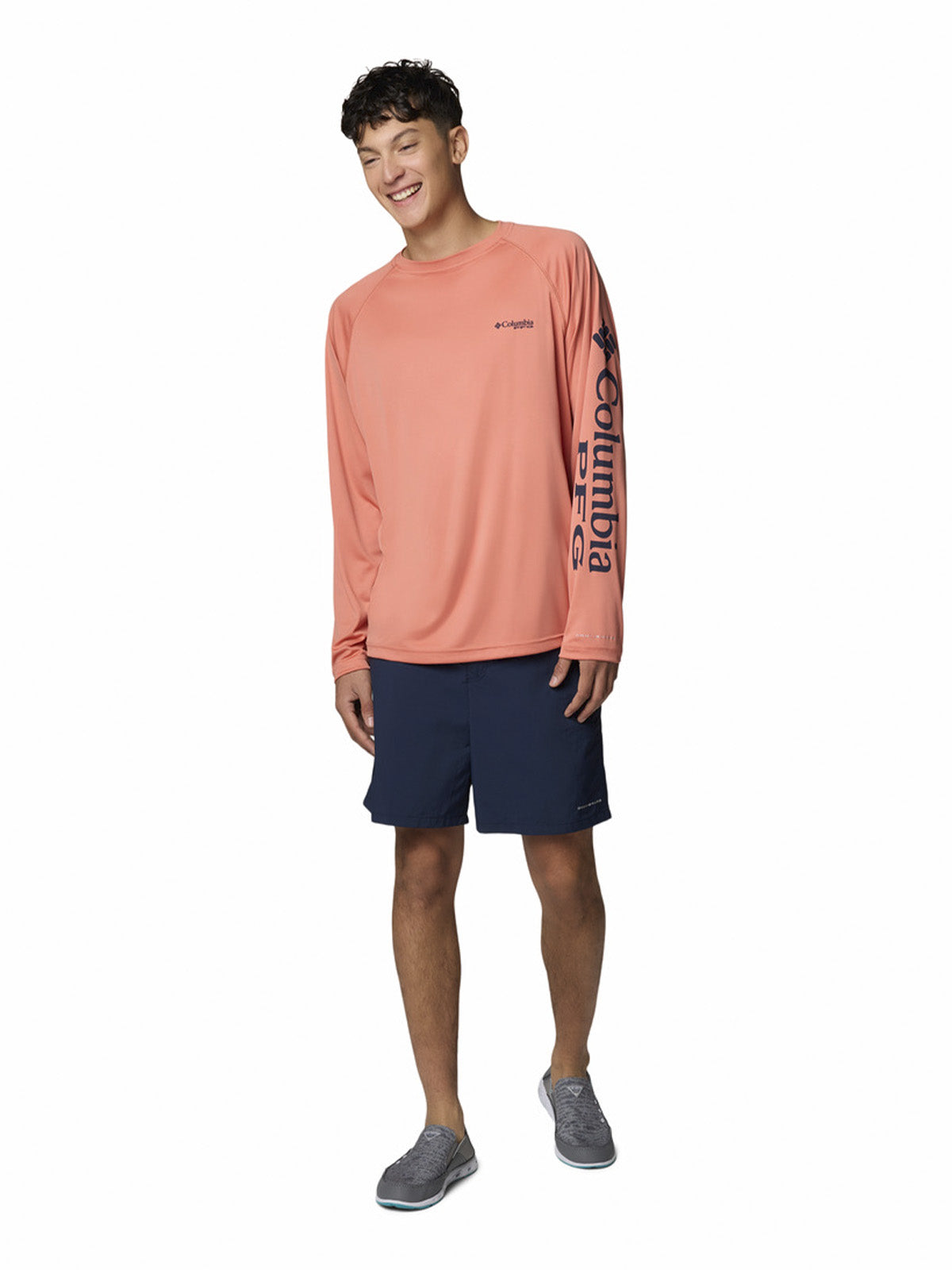 Short Hombre Backcast Water Azul Columbia