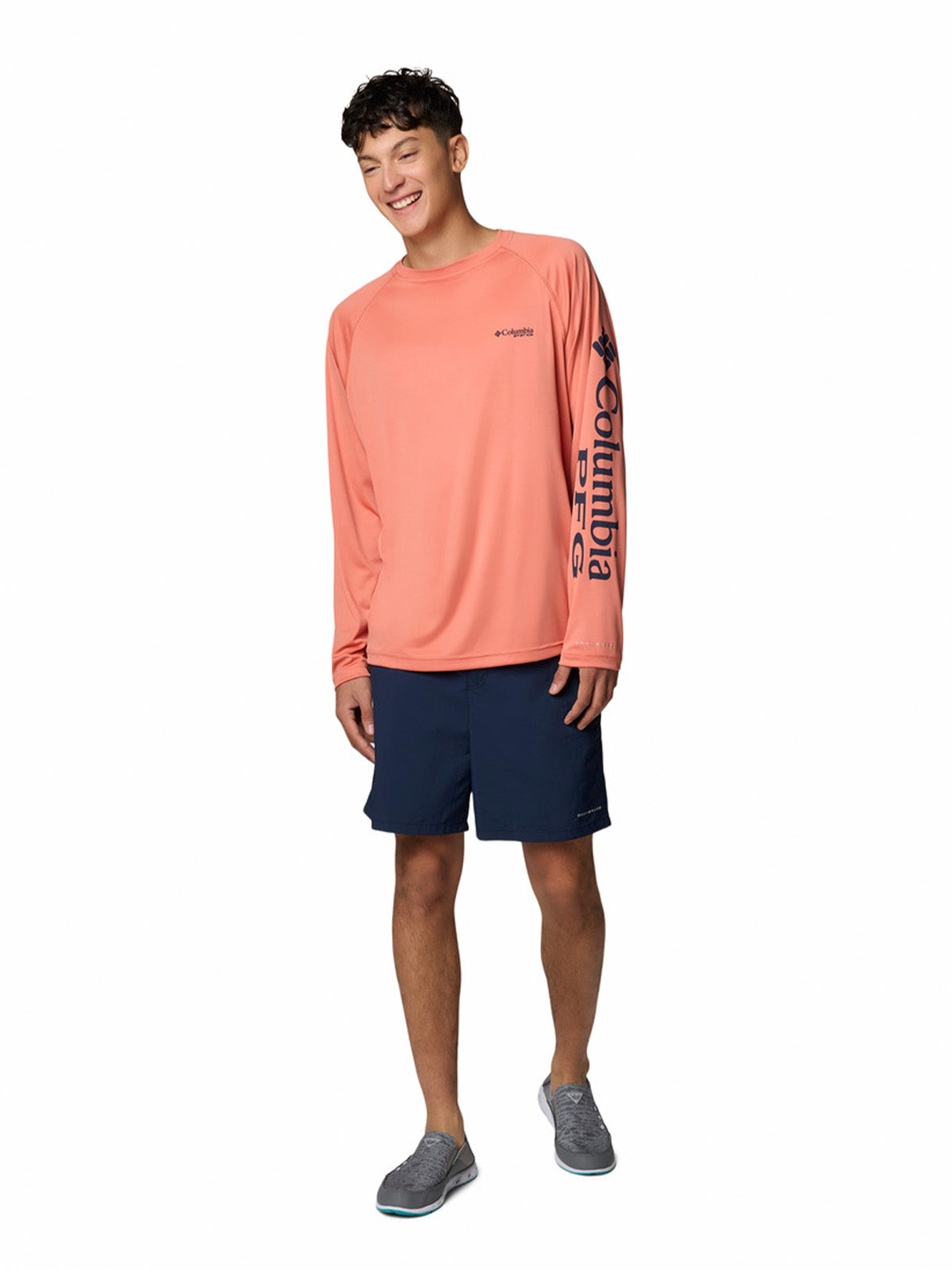 Short Hombre Backcast Water Azul Columbia