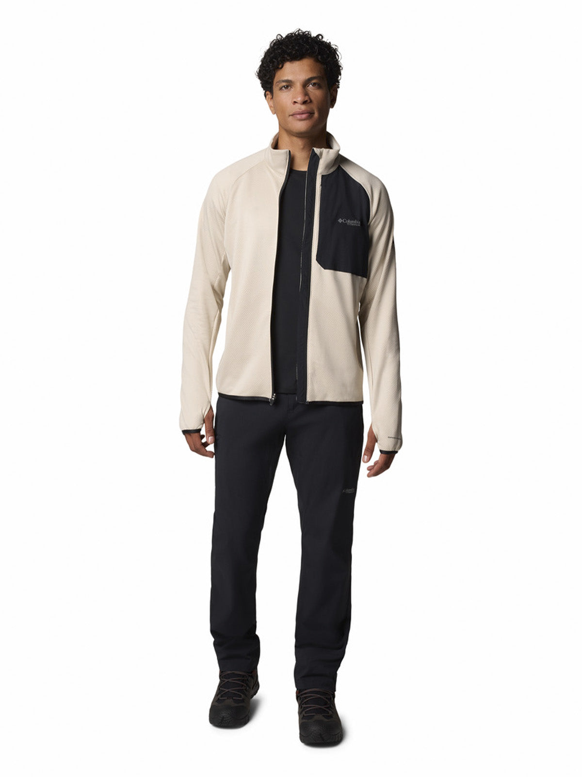 Polar Hombre Triple Canyon Grid II Full Zip Beige Columbia