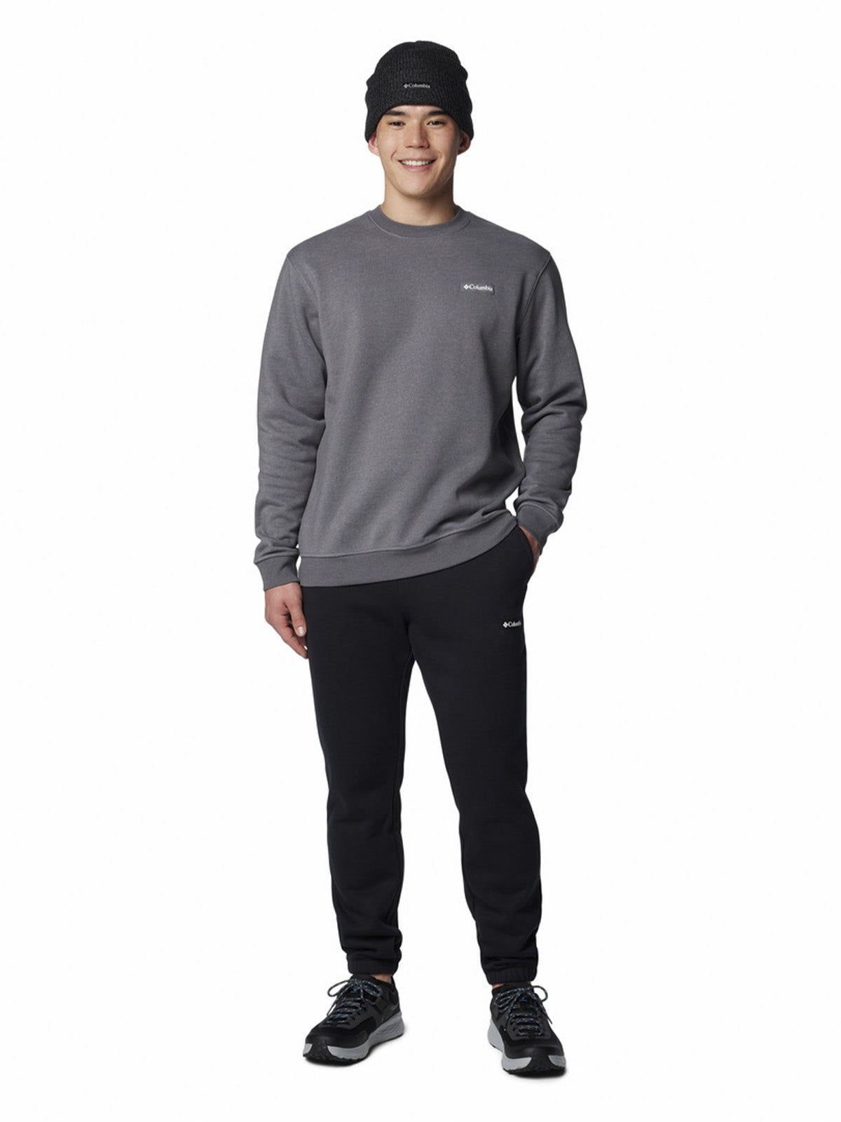 Polerón Hombre Meridian Creek Crew Gris Columbia